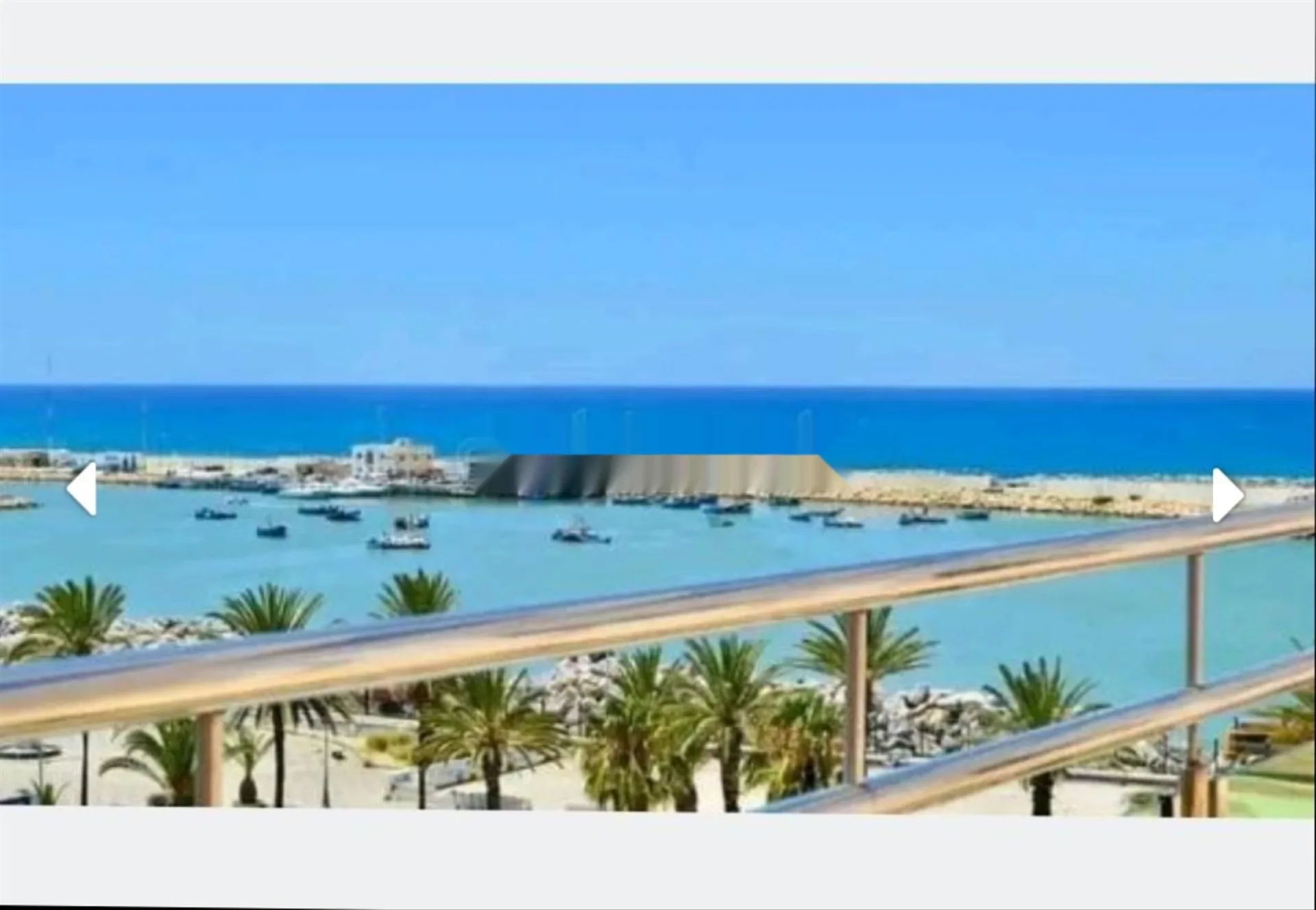Appartement à louer en centre-ville avec vue directe sur la mer