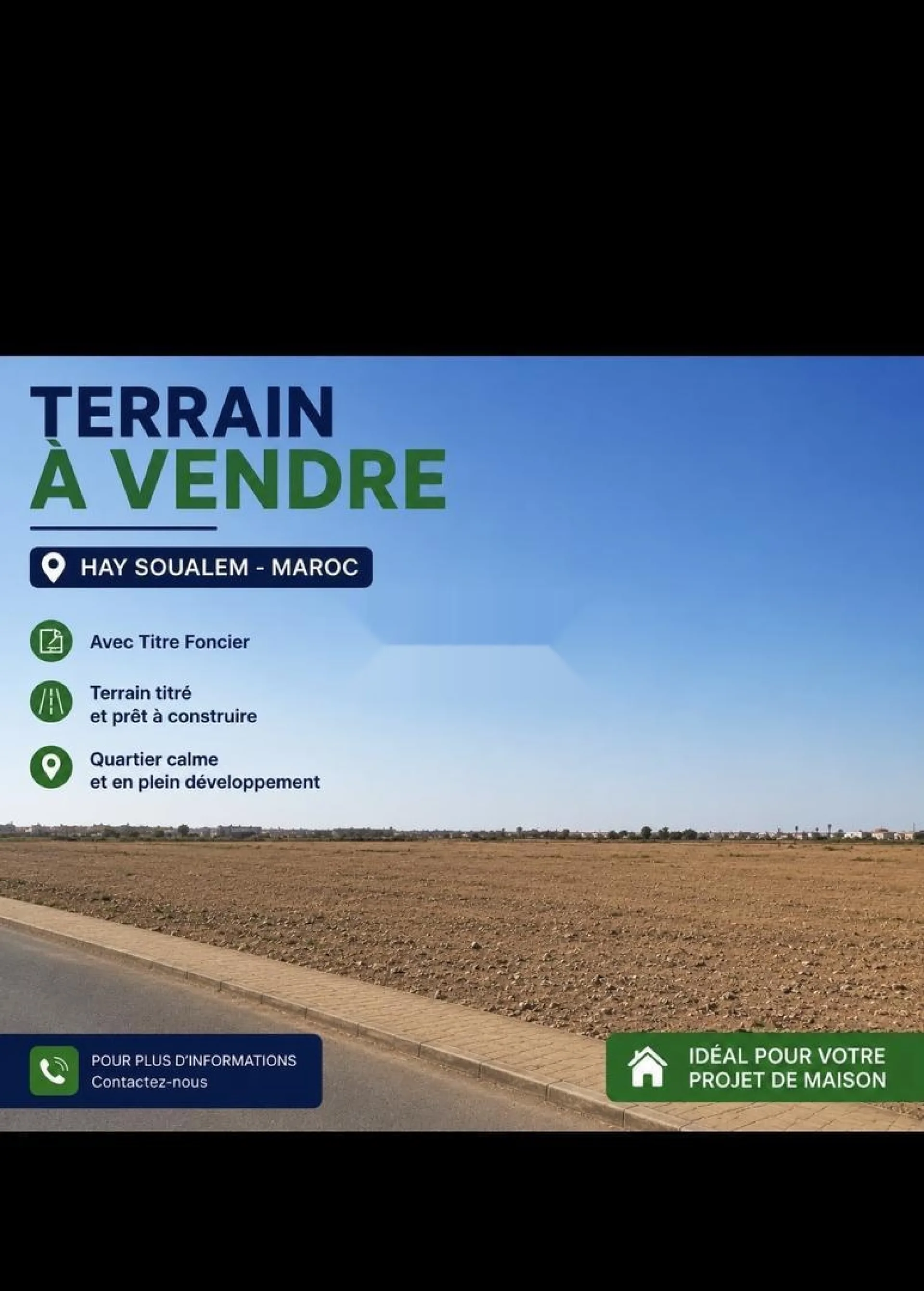 TERRAIN À VENDRE À HAD SOUALEM
