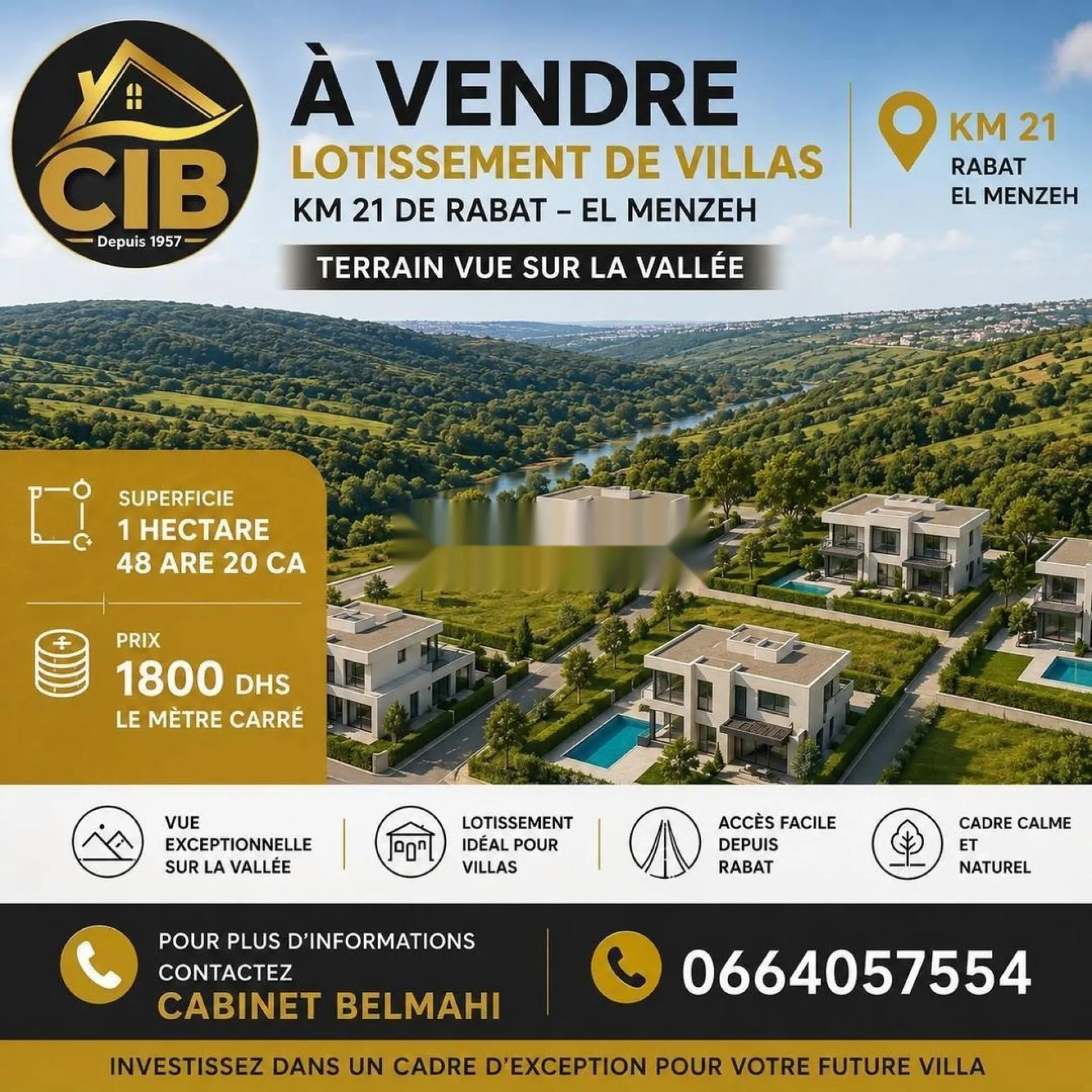 Projet exclusif de lotissement de