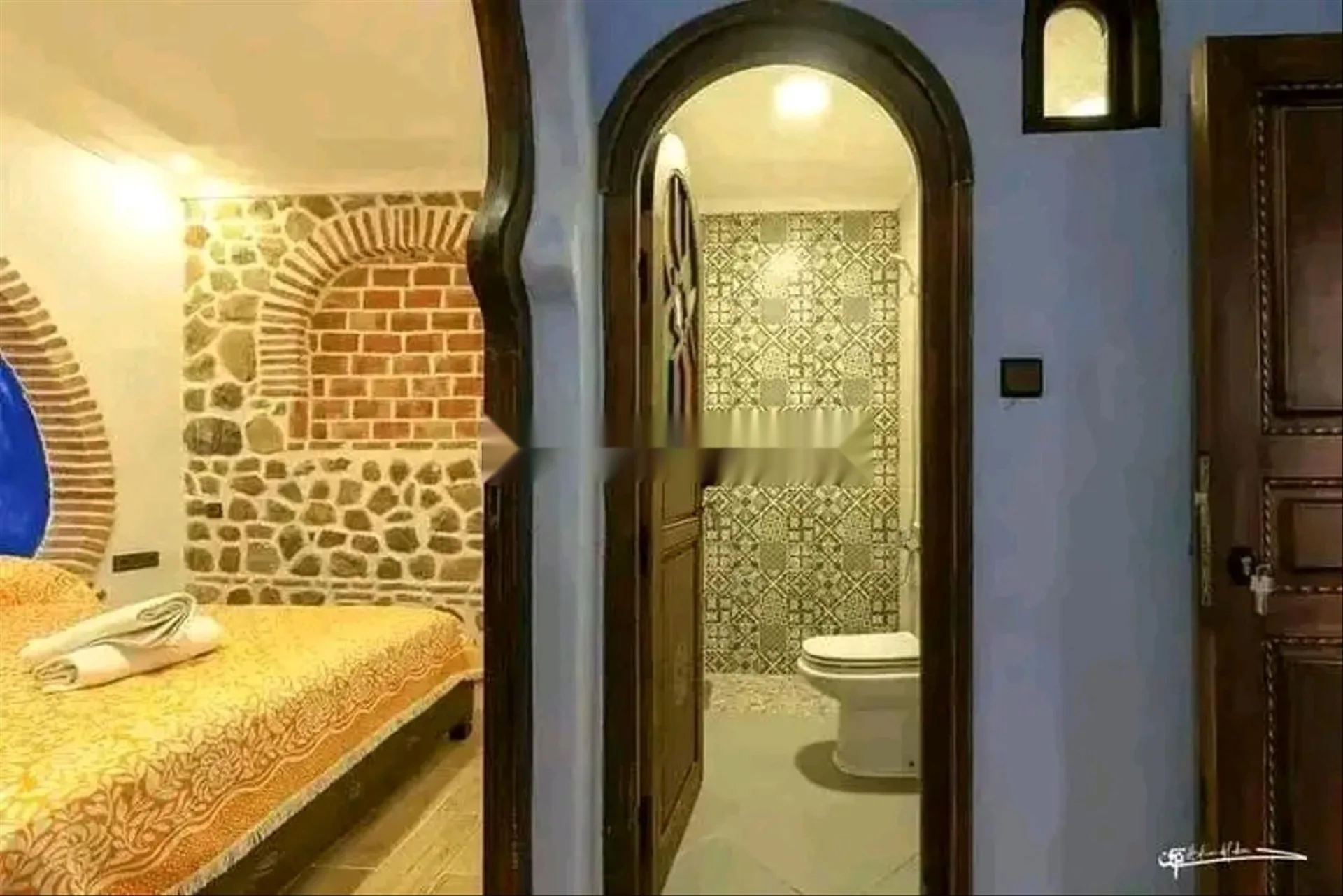 شقة تقليدية فاخرة في ساحة وطا الحمام الشهيرة