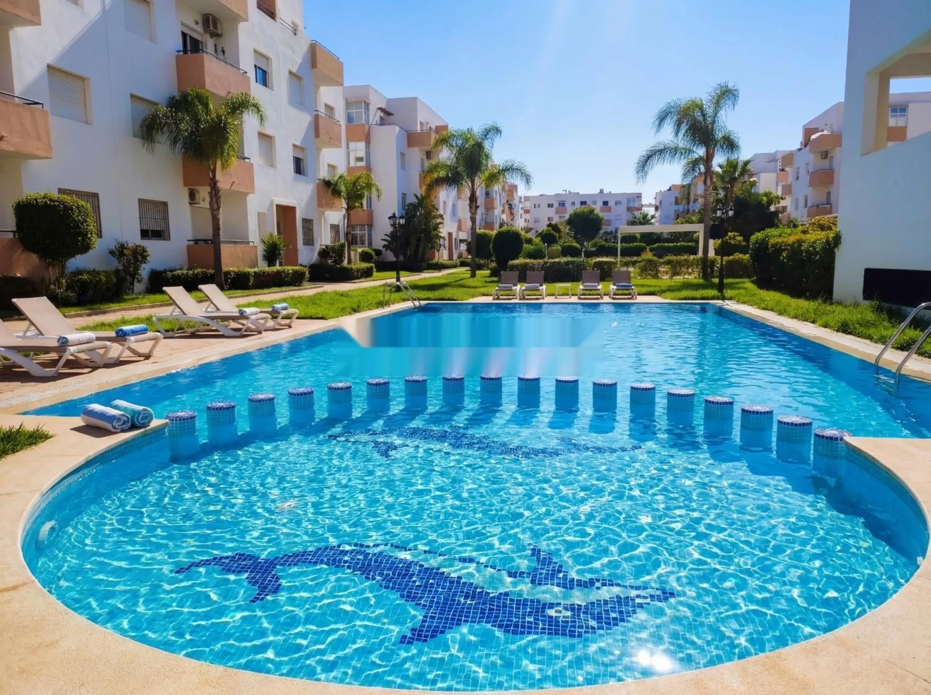 Appartement Luxueux avec Vue Mer avec Piscine