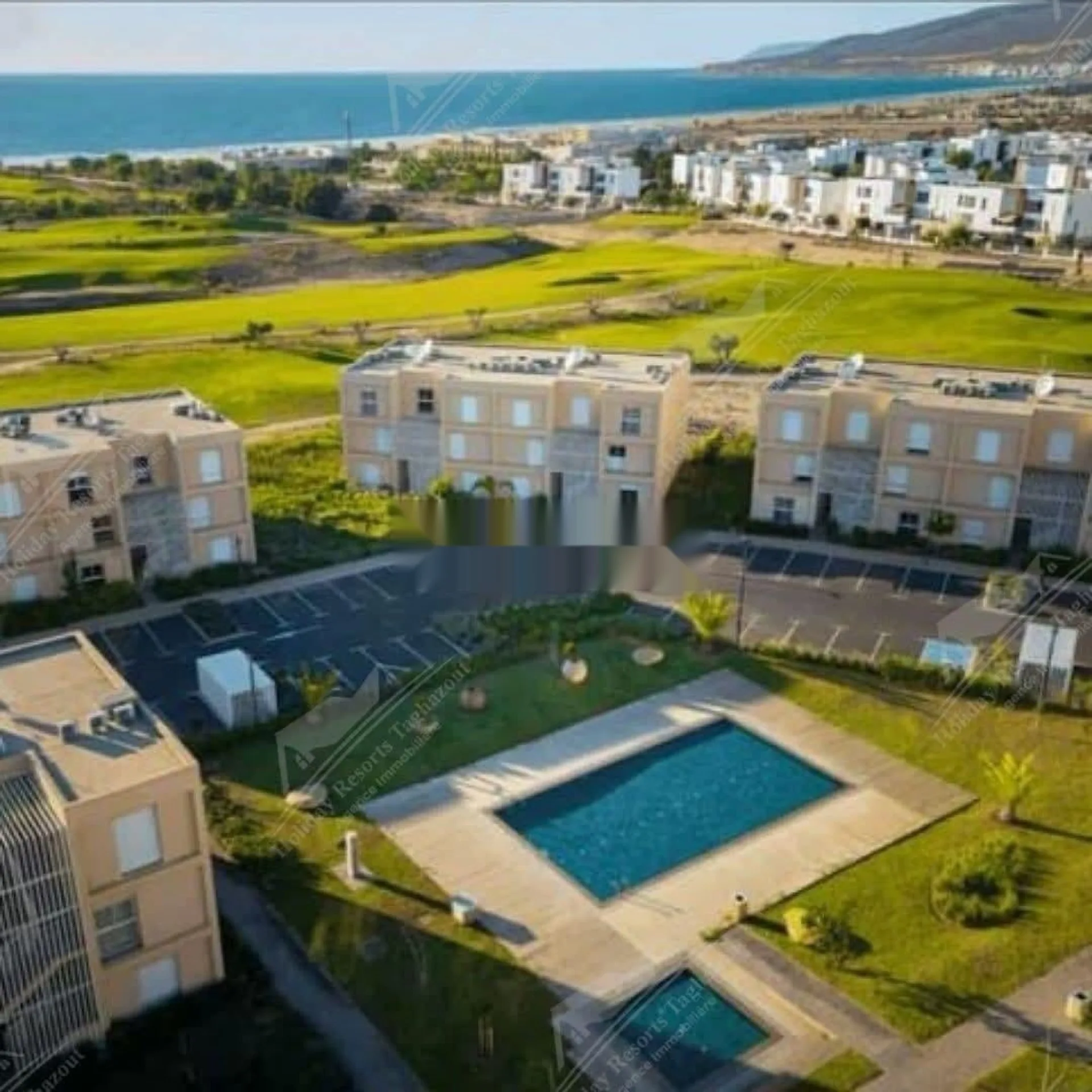 Duplex vue piscine et mer Taghazout Bay Taourt