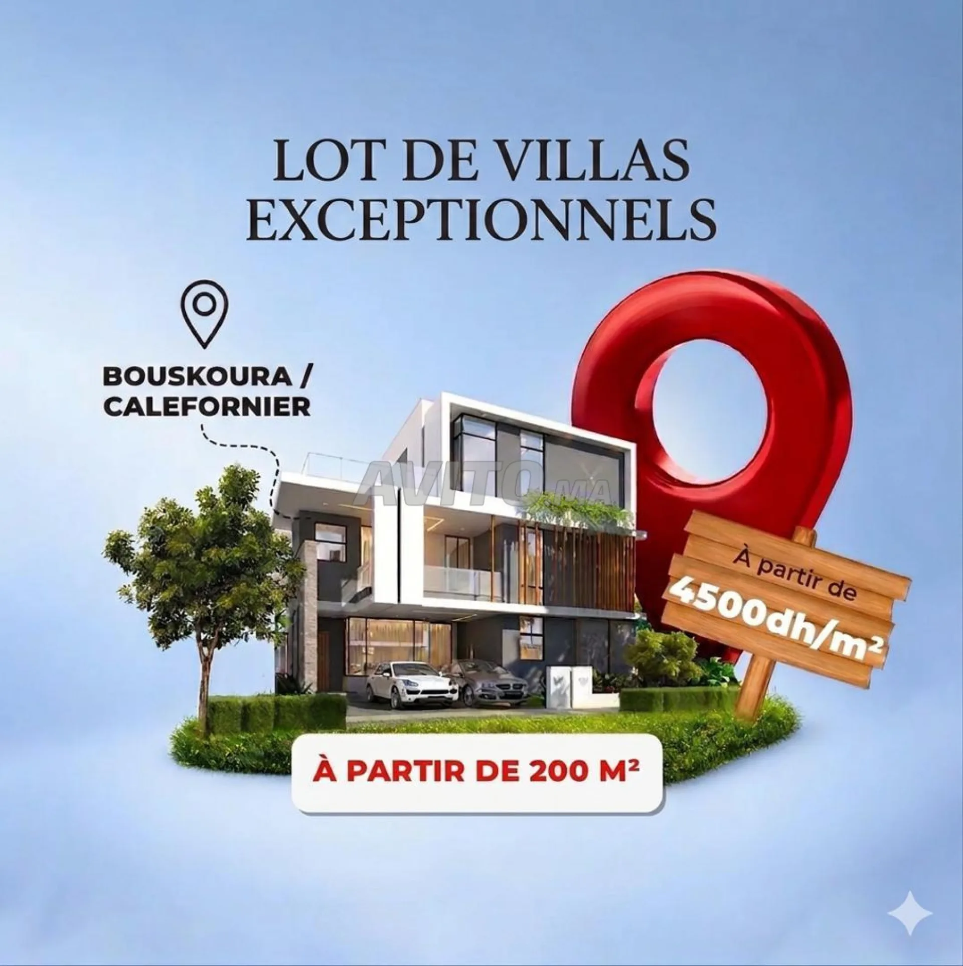 Lots de Terrains pour Villas à Vendre