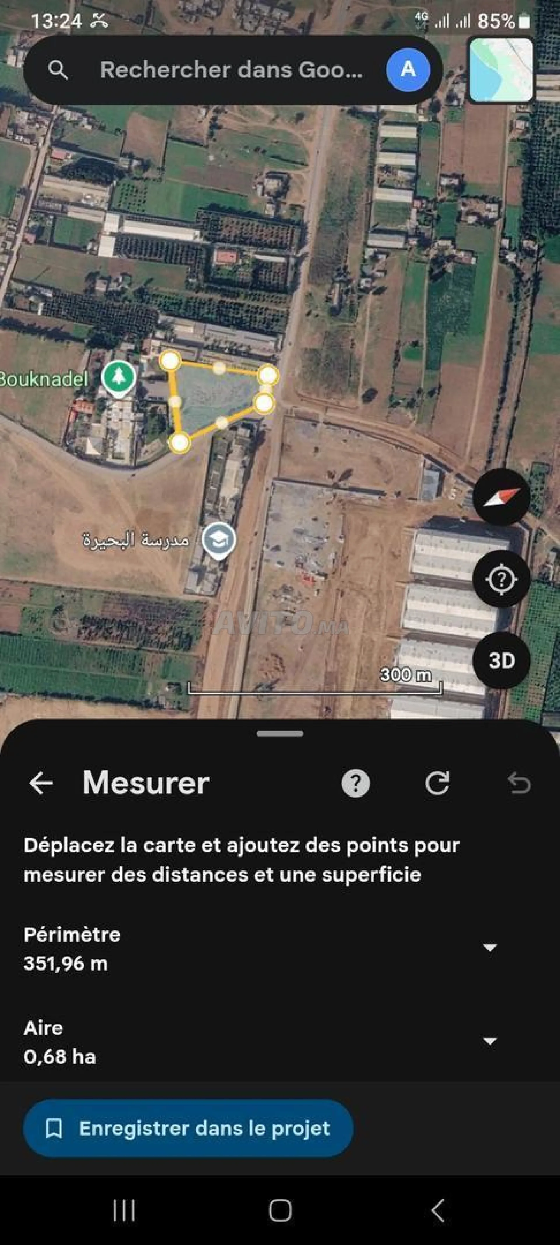Terrain 6600m2 indus commercial Bouknadel vente
