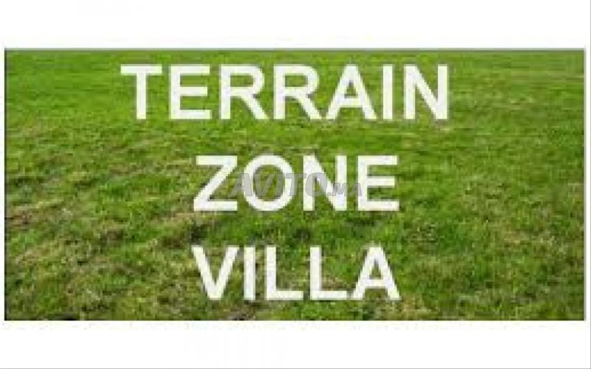 Terrain 5000m Zone Villa A Ville Verte