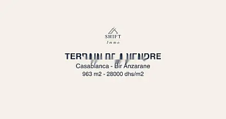 Terrain B5 Stade Mohammed V 963M2