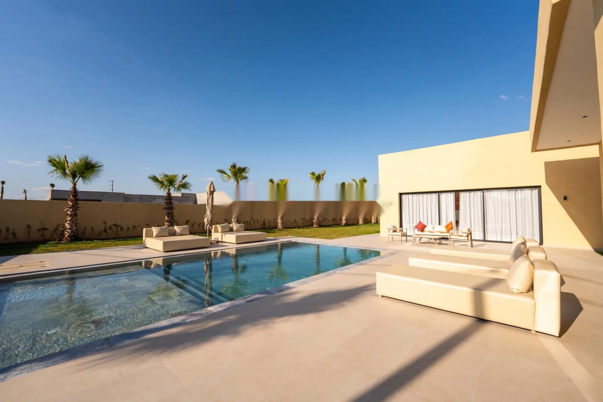Villa prestige, 3 chambres, piscine, billard