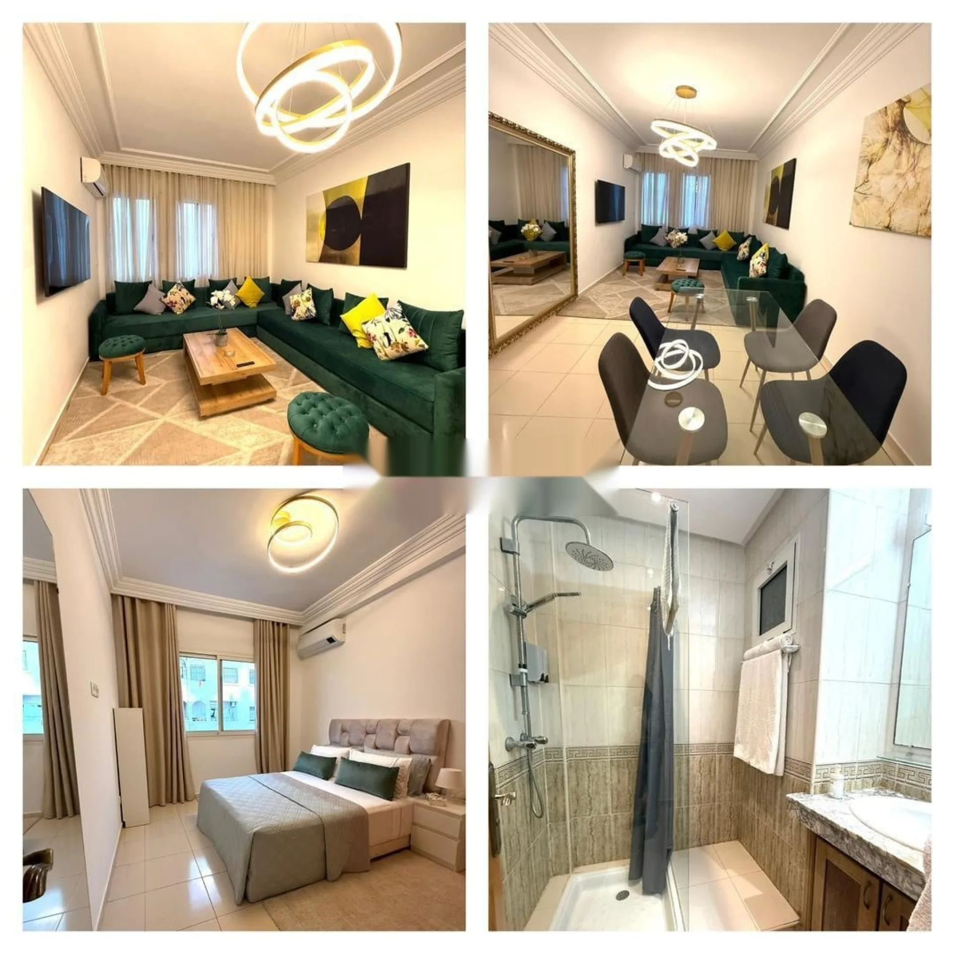 Akkadal, Rabat. Appartement haut de gamme, haute qualité, location journalière.