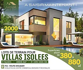 Lots De Terrain Pour VILLAS Isolées