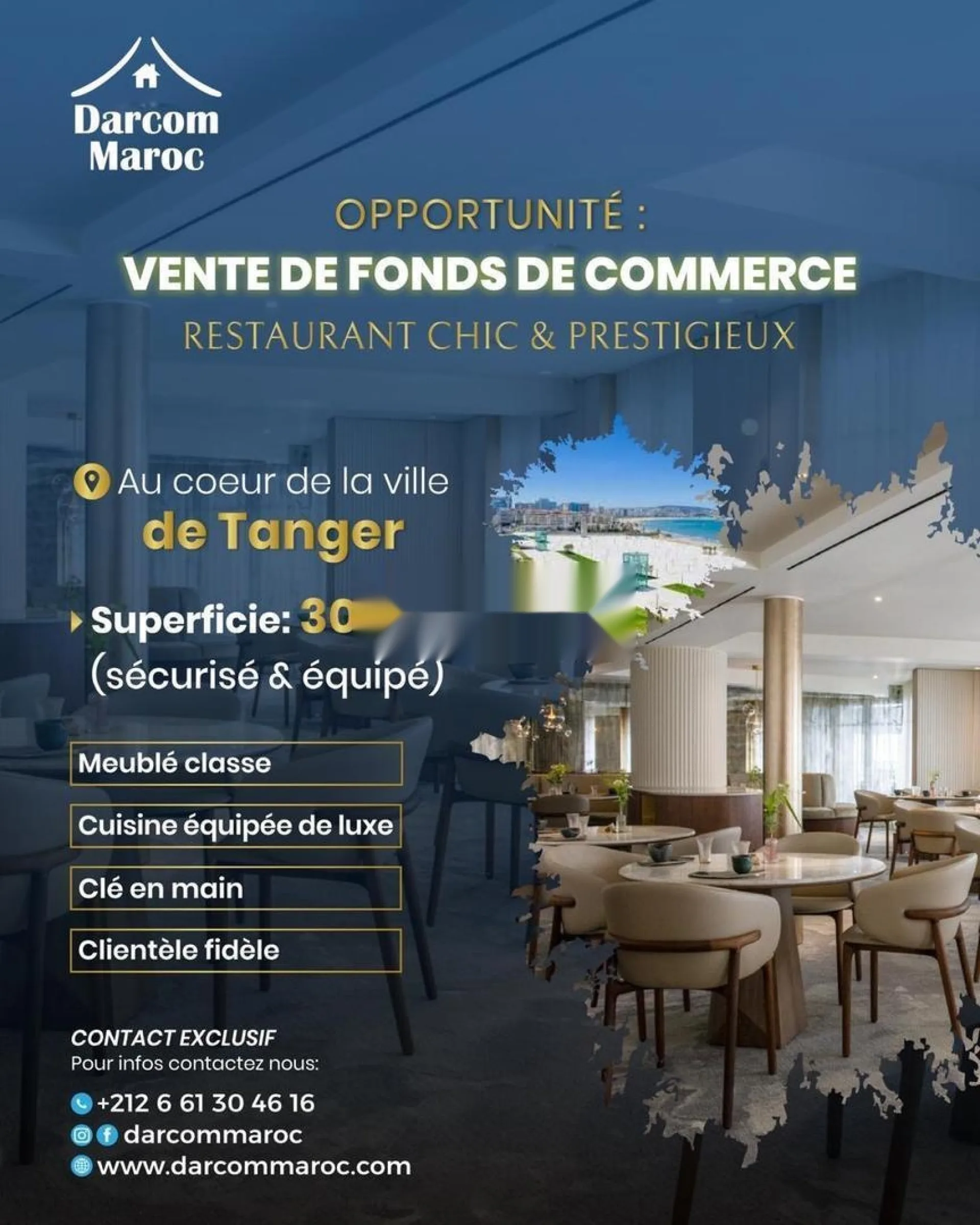 Fonds de Commerce Restaurant à vendre