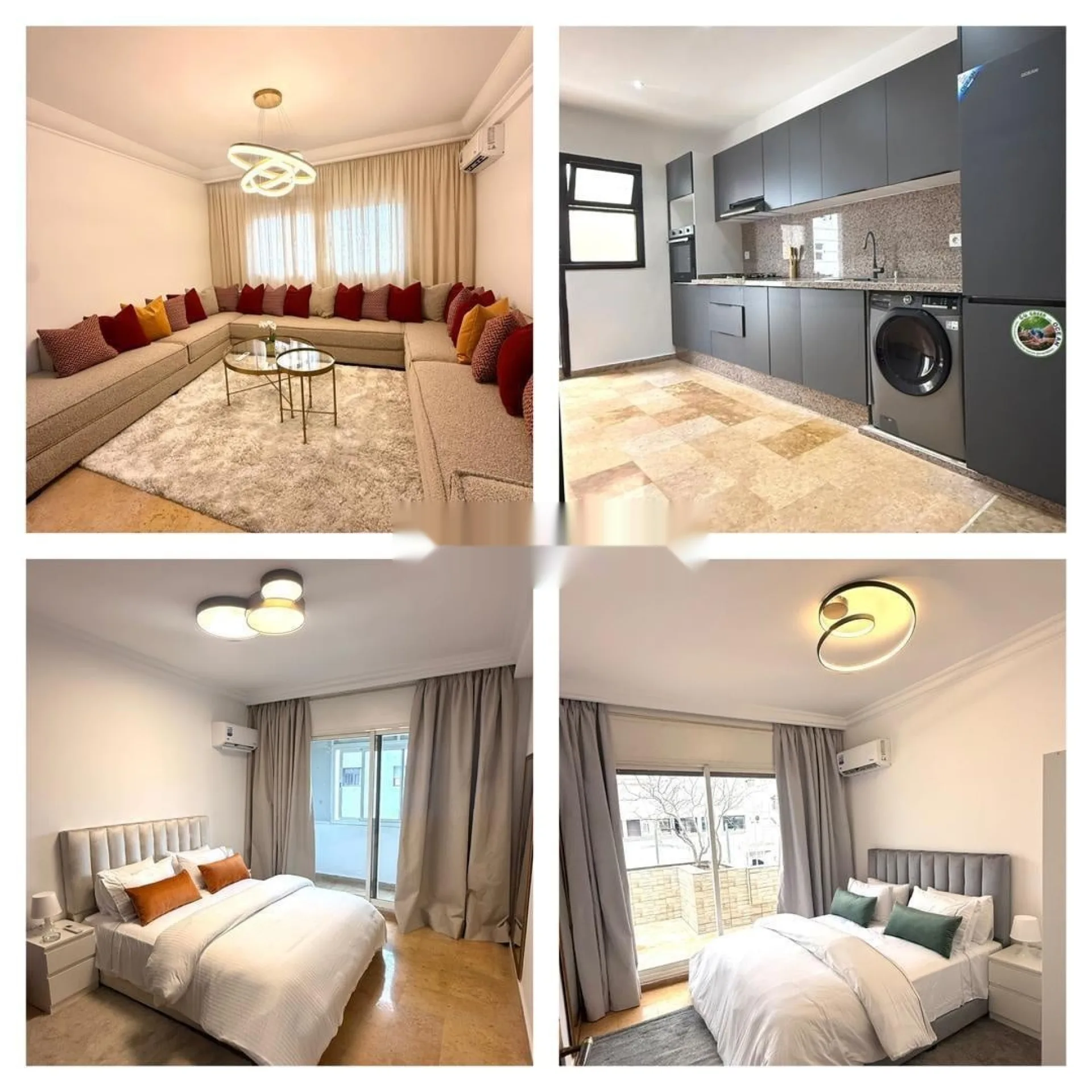 100m2 AGDAL 2 chambres terrasse