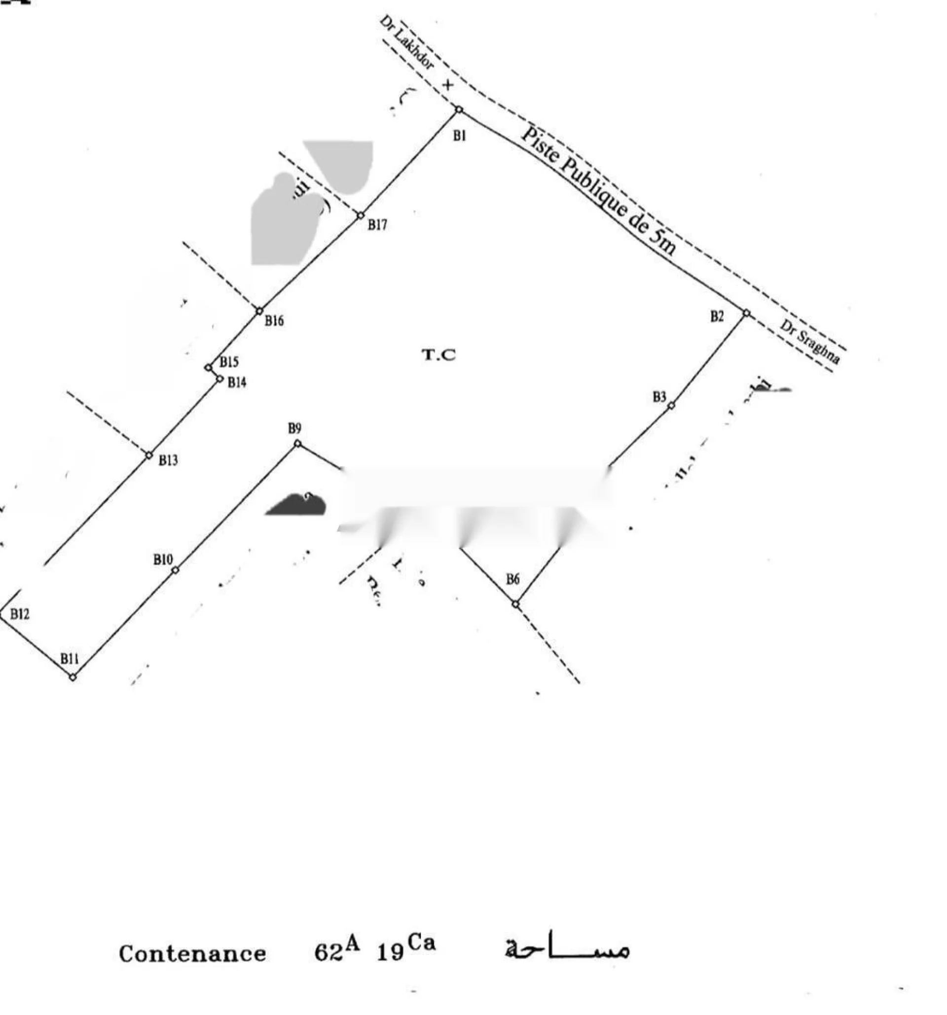 Terrain agricole enregistré à vendre à El Haouzia 6200 m²