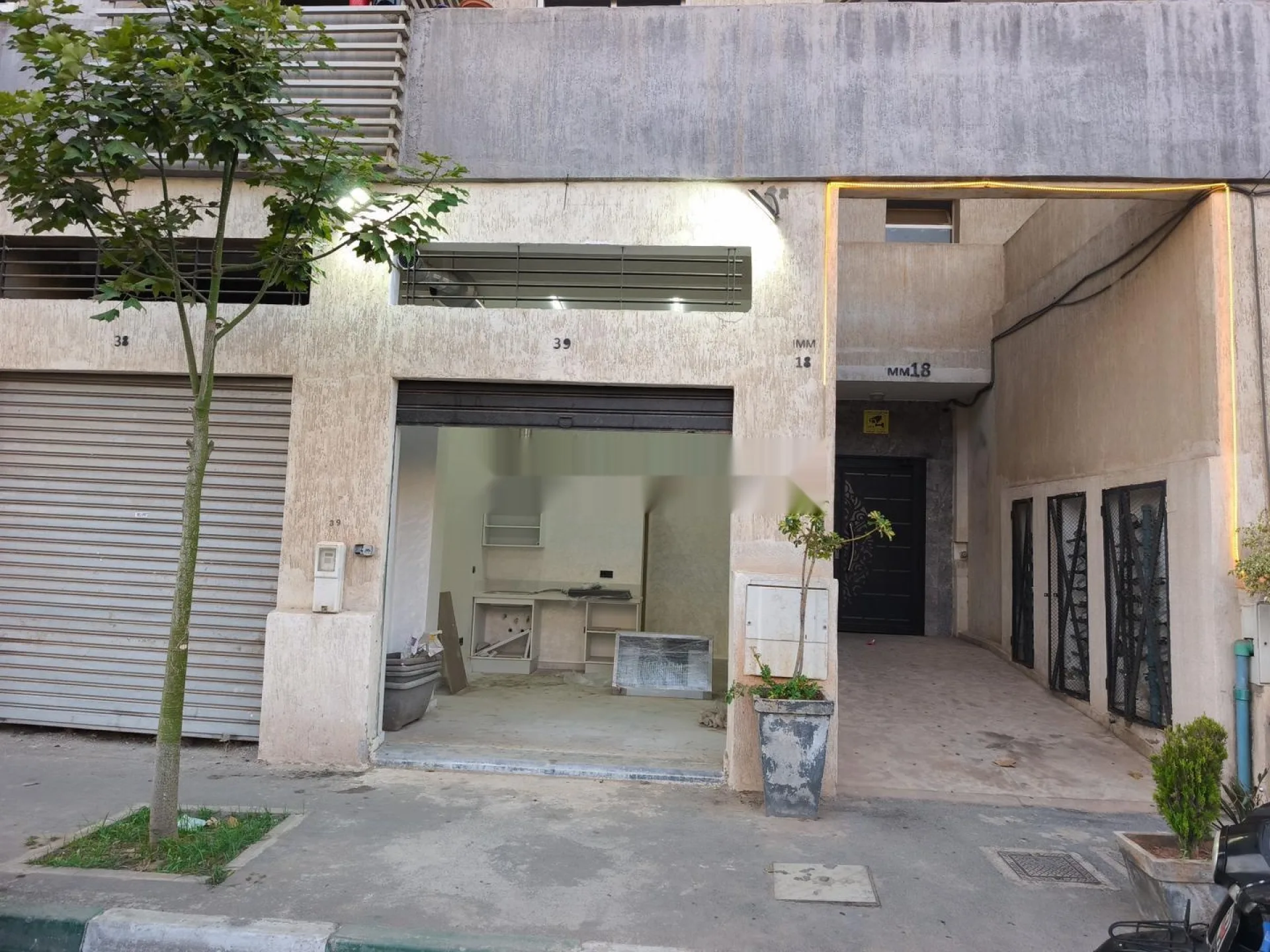 Magasin avec patente de snack