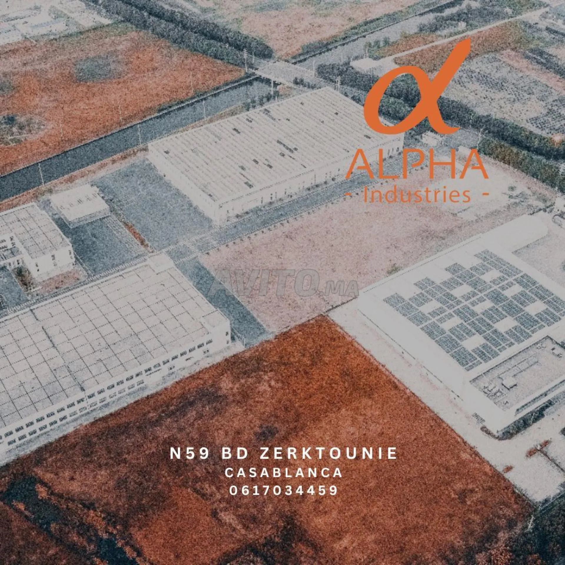 Terrain lotissement industriel R4 à Bouskoura