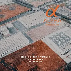 Terrain lotissement industriel R4 à Bouskoura