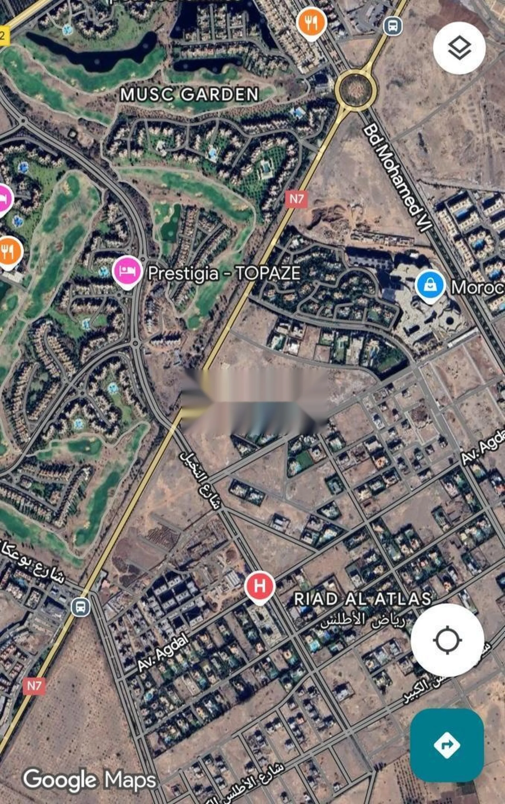 Terrain 1970 m2 à Agdal av Mohamed6