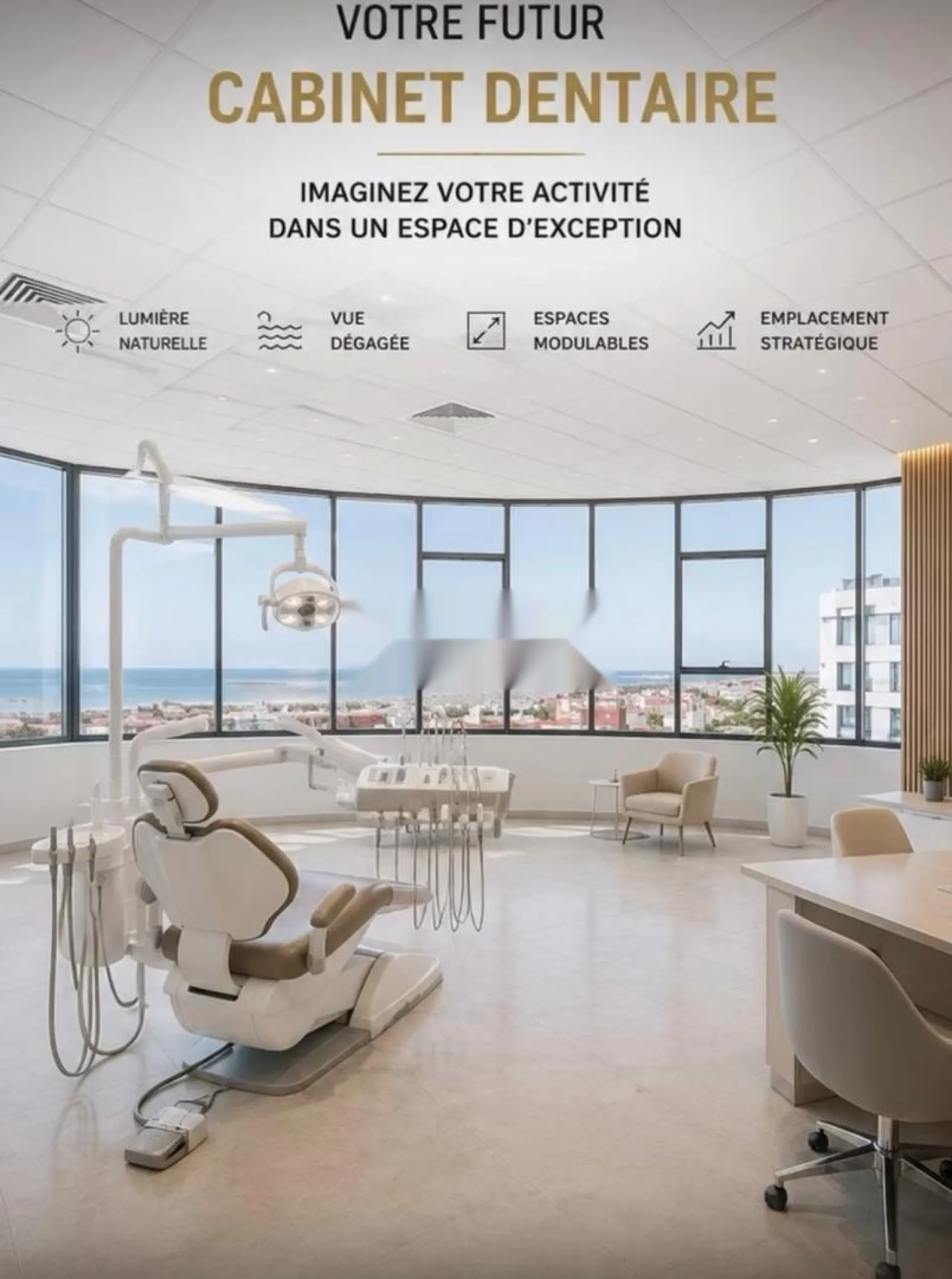 Bureau à louer avec vue sur mer