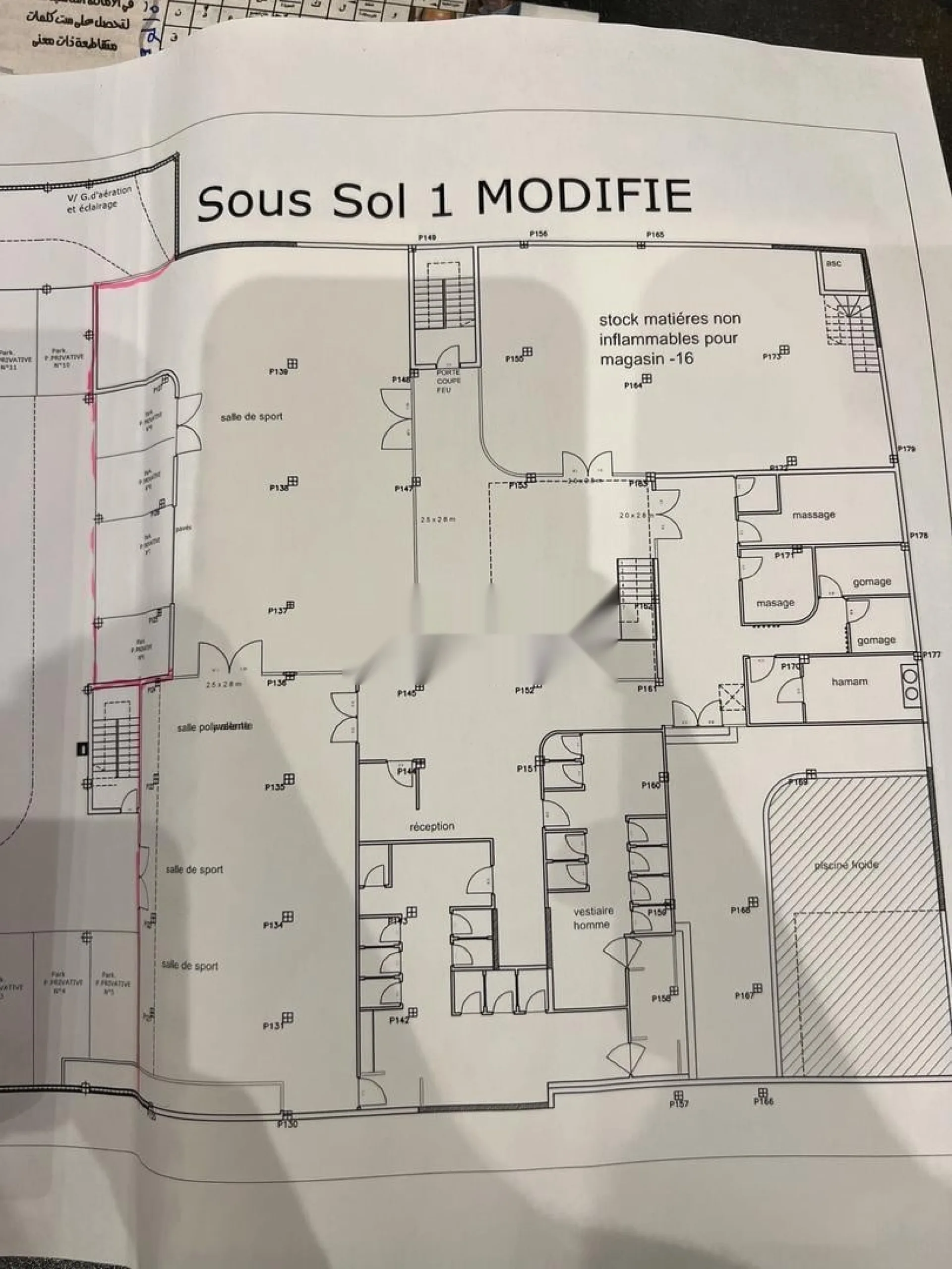 Salle de sport et spa piscine et hammam autorisé