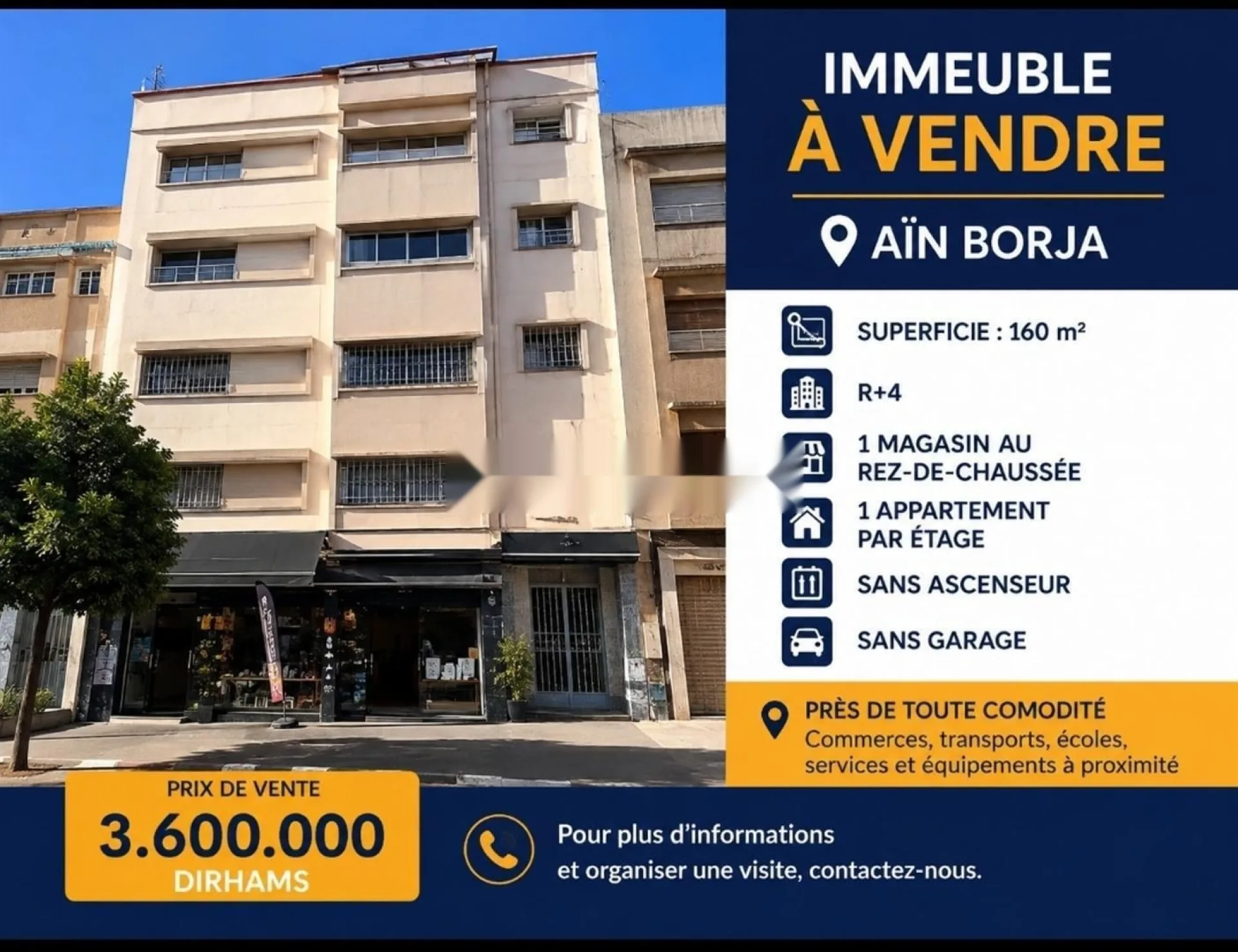 Immeuble en vente Ain Borja