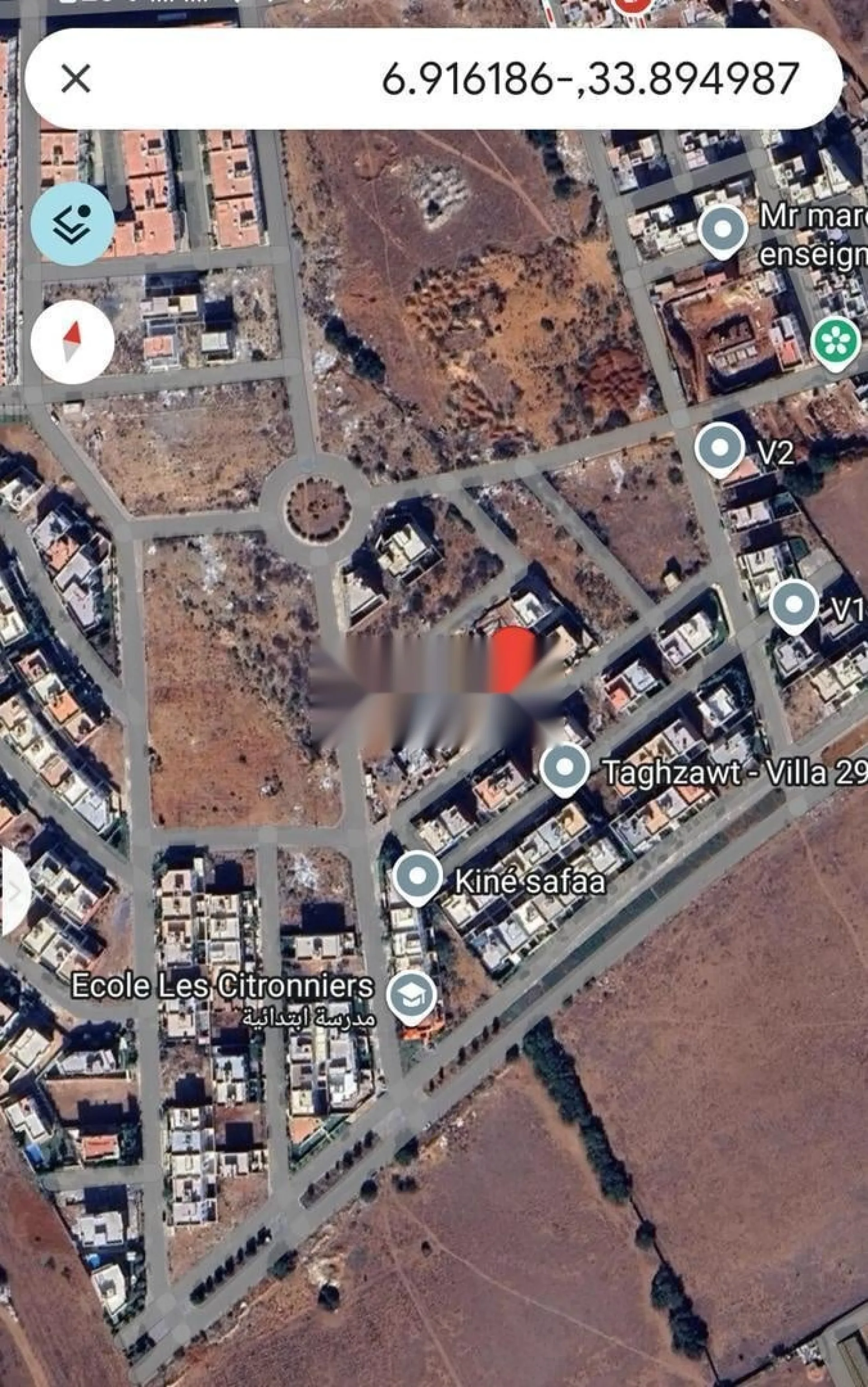Terrain villa lotissement El Joud Fouarate