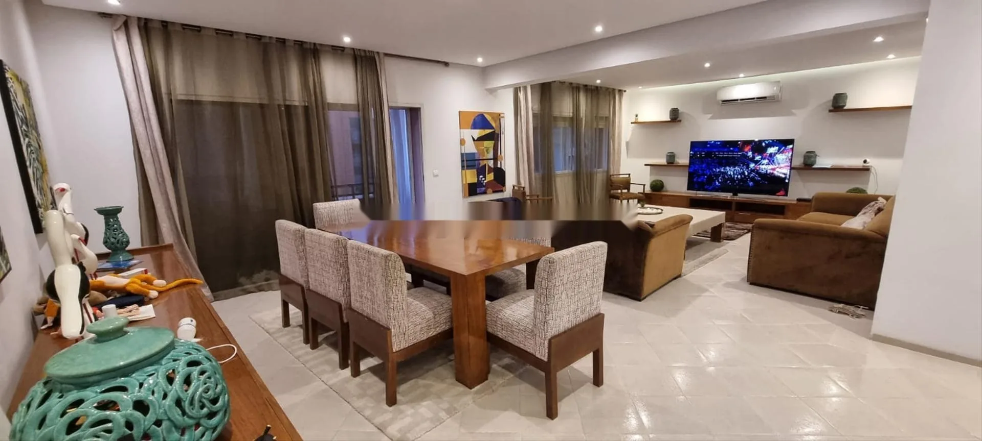Appartement meublé moderne Hivernage 204 m 3ch 3 WC