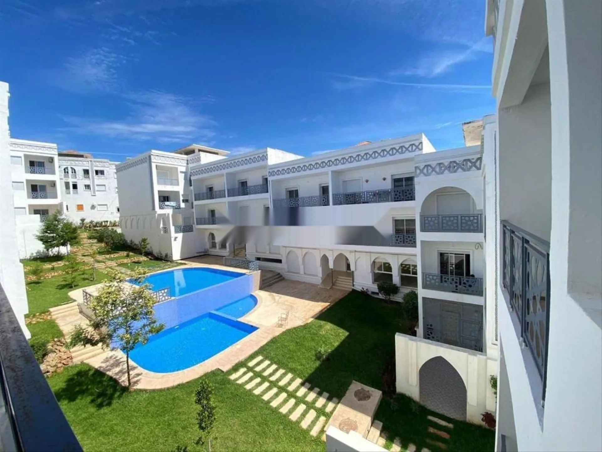Appartement 90 m², piscine, 2 balcons, ascenseur, vue sur mer