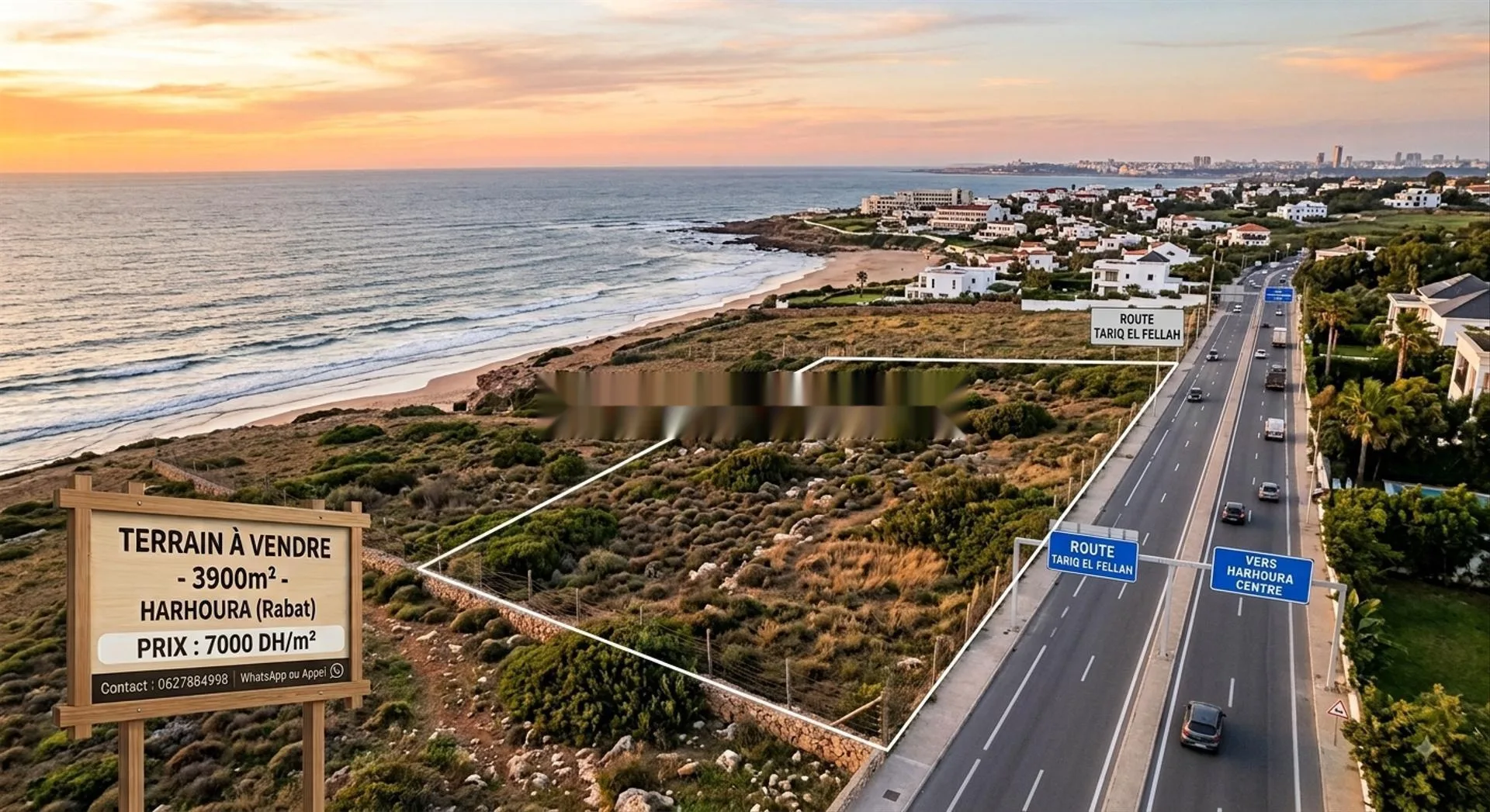 TERRAIN ZONE VILLA A HARHOURA