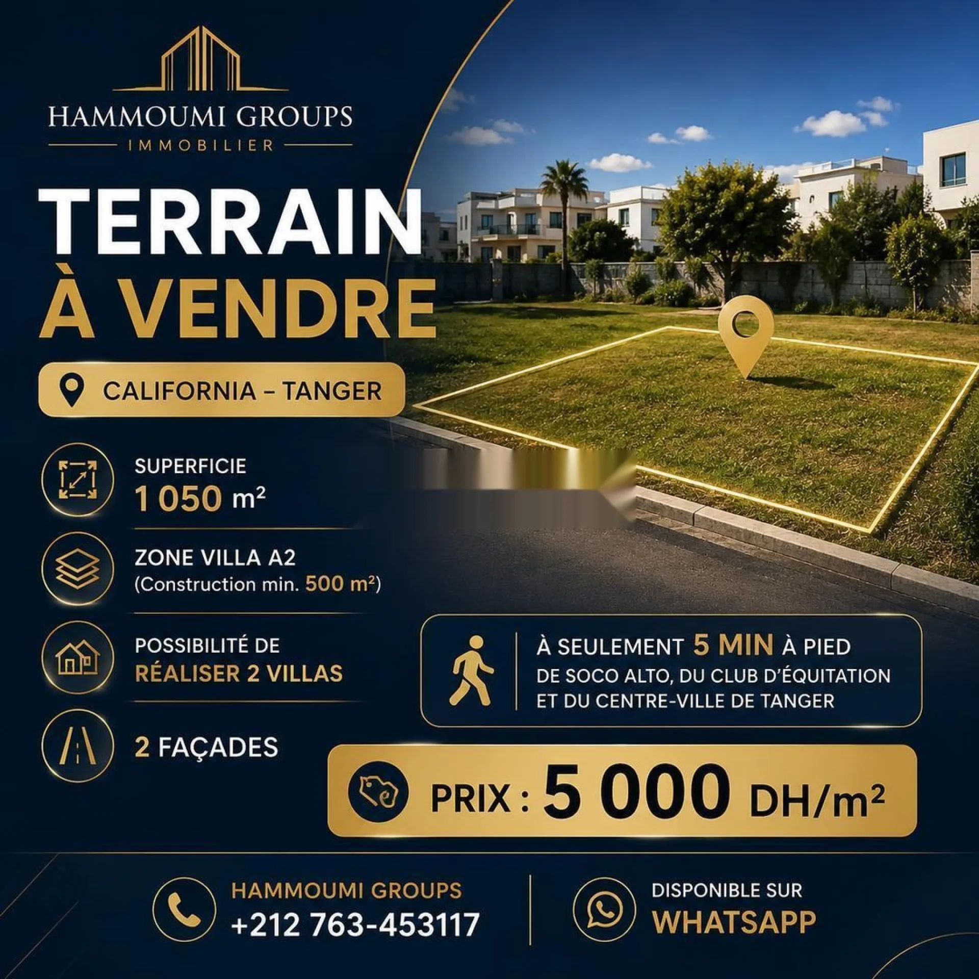 Terrain Villa à vendre - California, Tanger