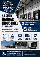 À LOUER - HANGAR de 2250 m2 À Lissasfa