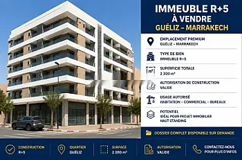 Projet autorisé Guéliz R+5