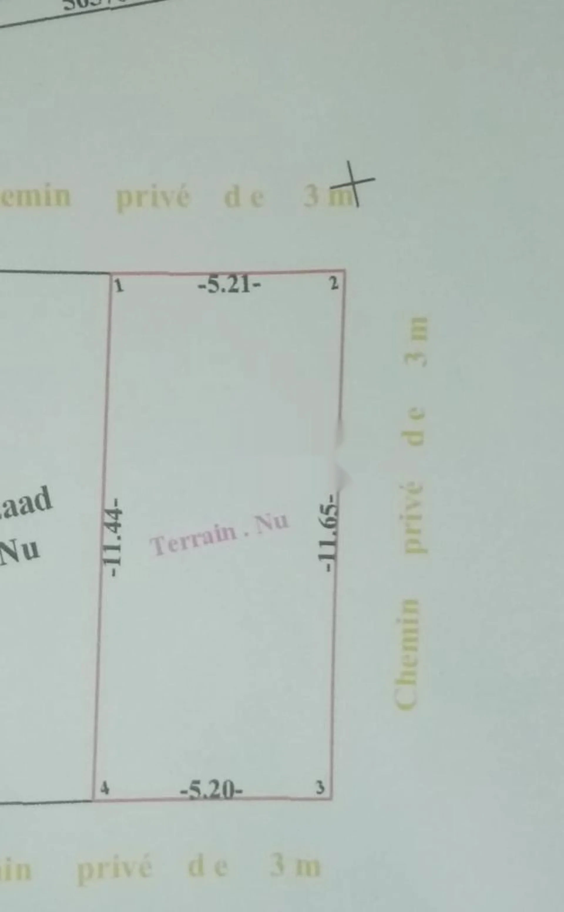 أرض للبيع في طنجة، حي أمامة الغربية، ثلاث واجهات