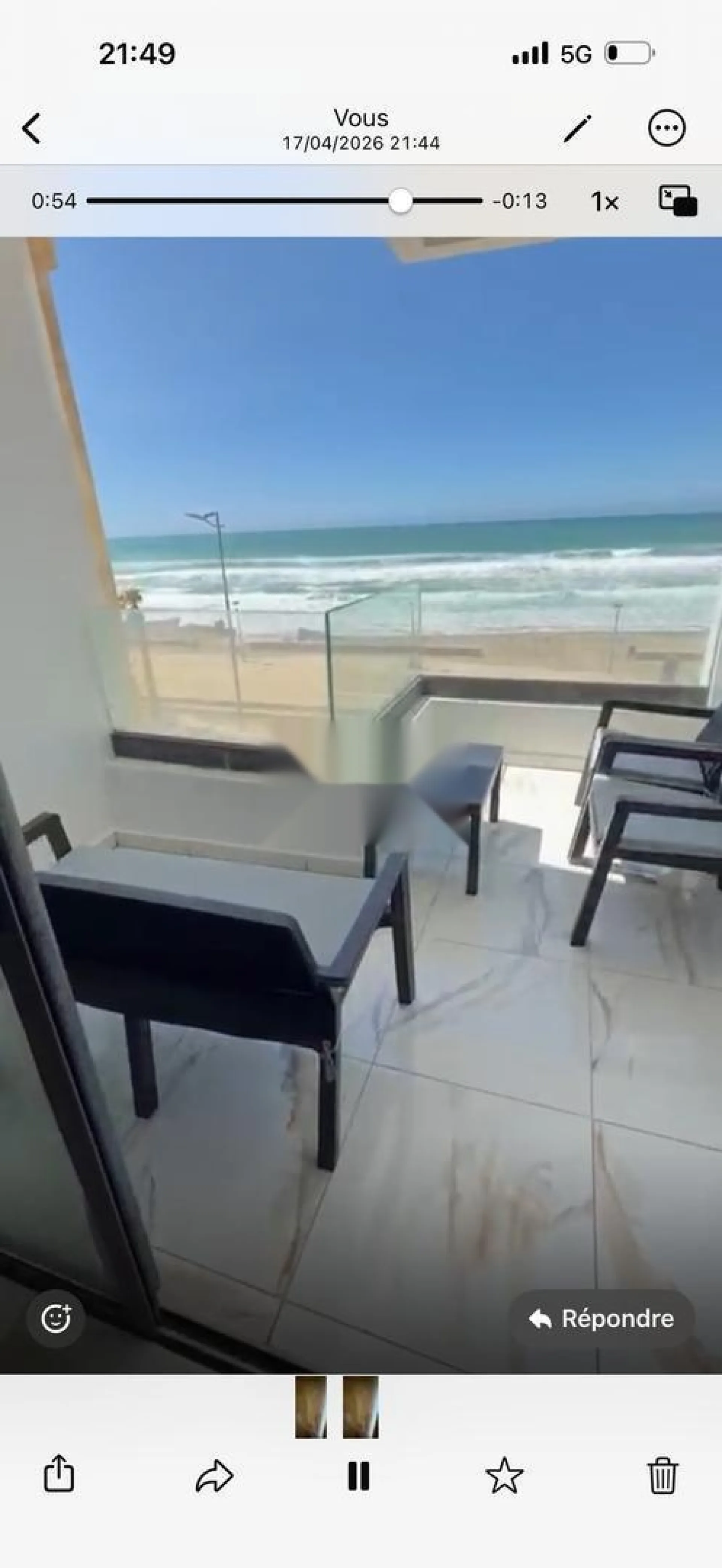 appartement meublé vue sur mer