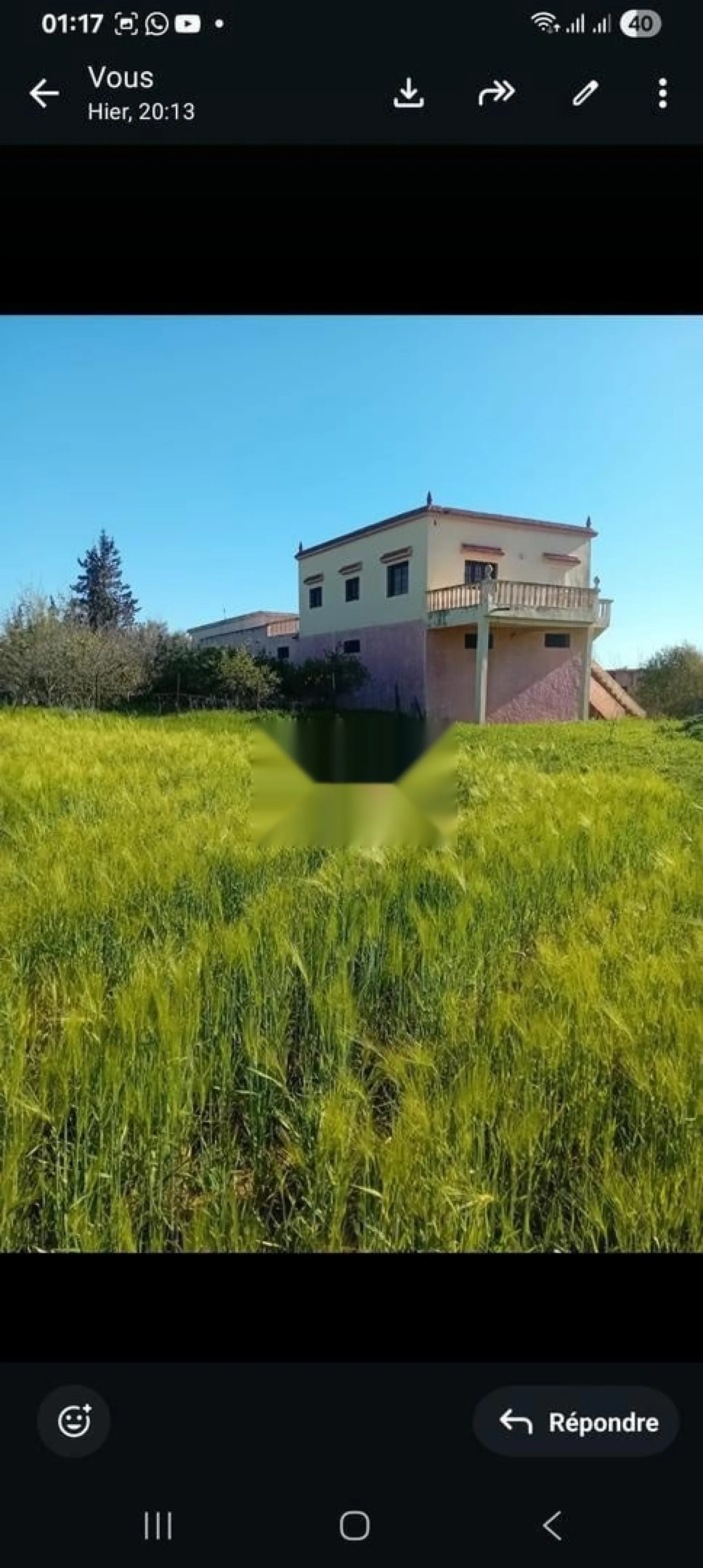 طريق حجرية تاونات. على بعد 7 كلم من تاونات