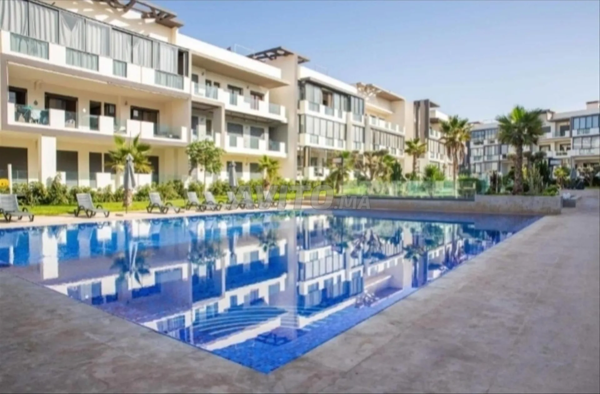Appartement à vendre vue piscine à Dar Bouazza