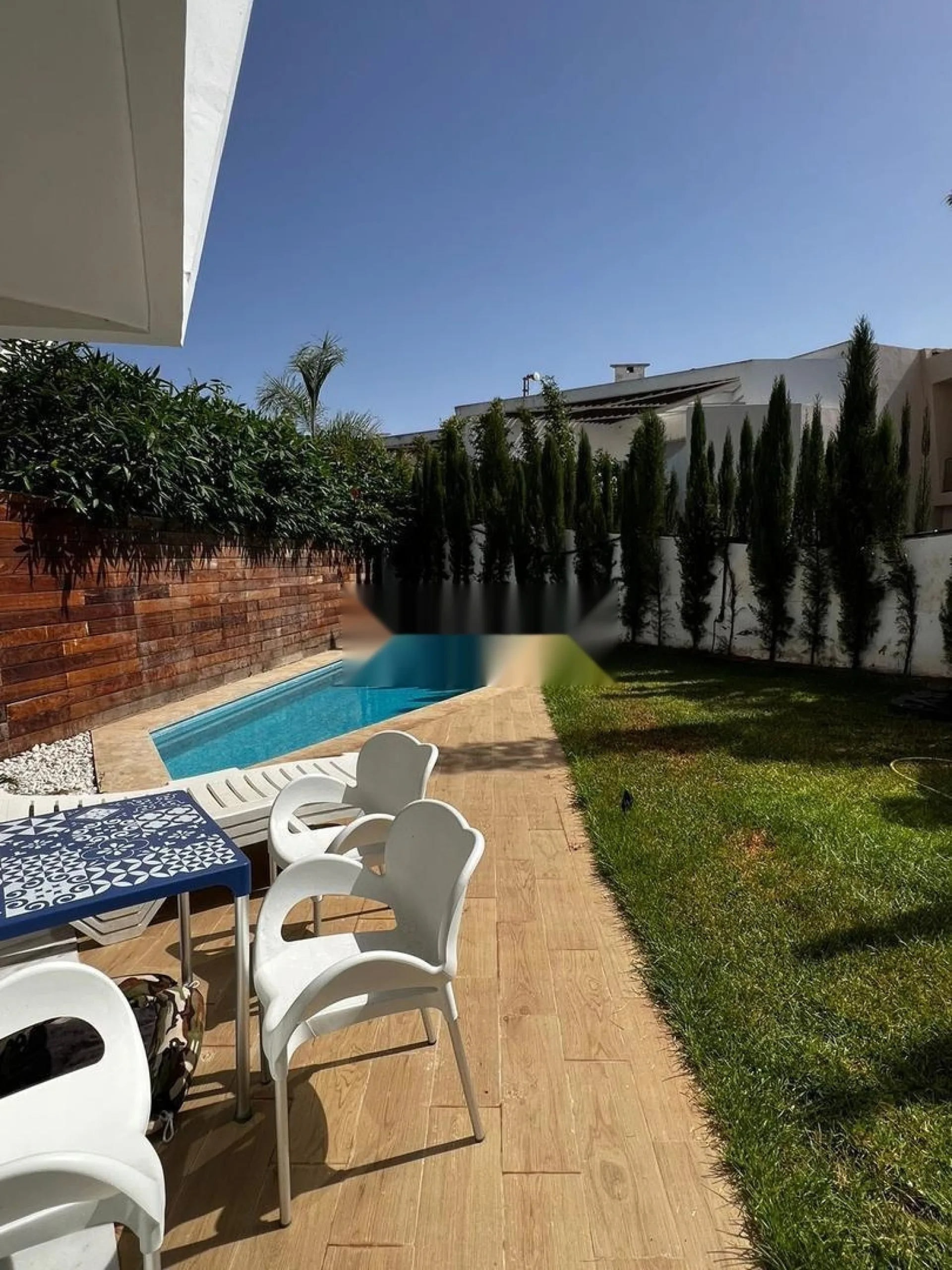 Villa meublée avec piscine à Bouskoura Ville Verte