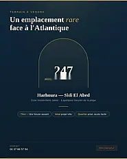 Rare - Terrain Villa 247 m2 à Harhoura