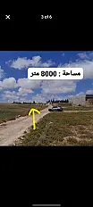 Terrain à vendre 8000 m² sur la route de Dar El Kaid (El Barrage)