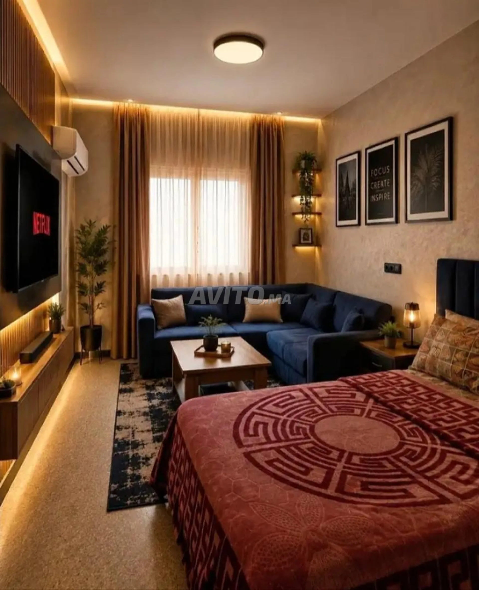 Appartement meublé à louer à la journée