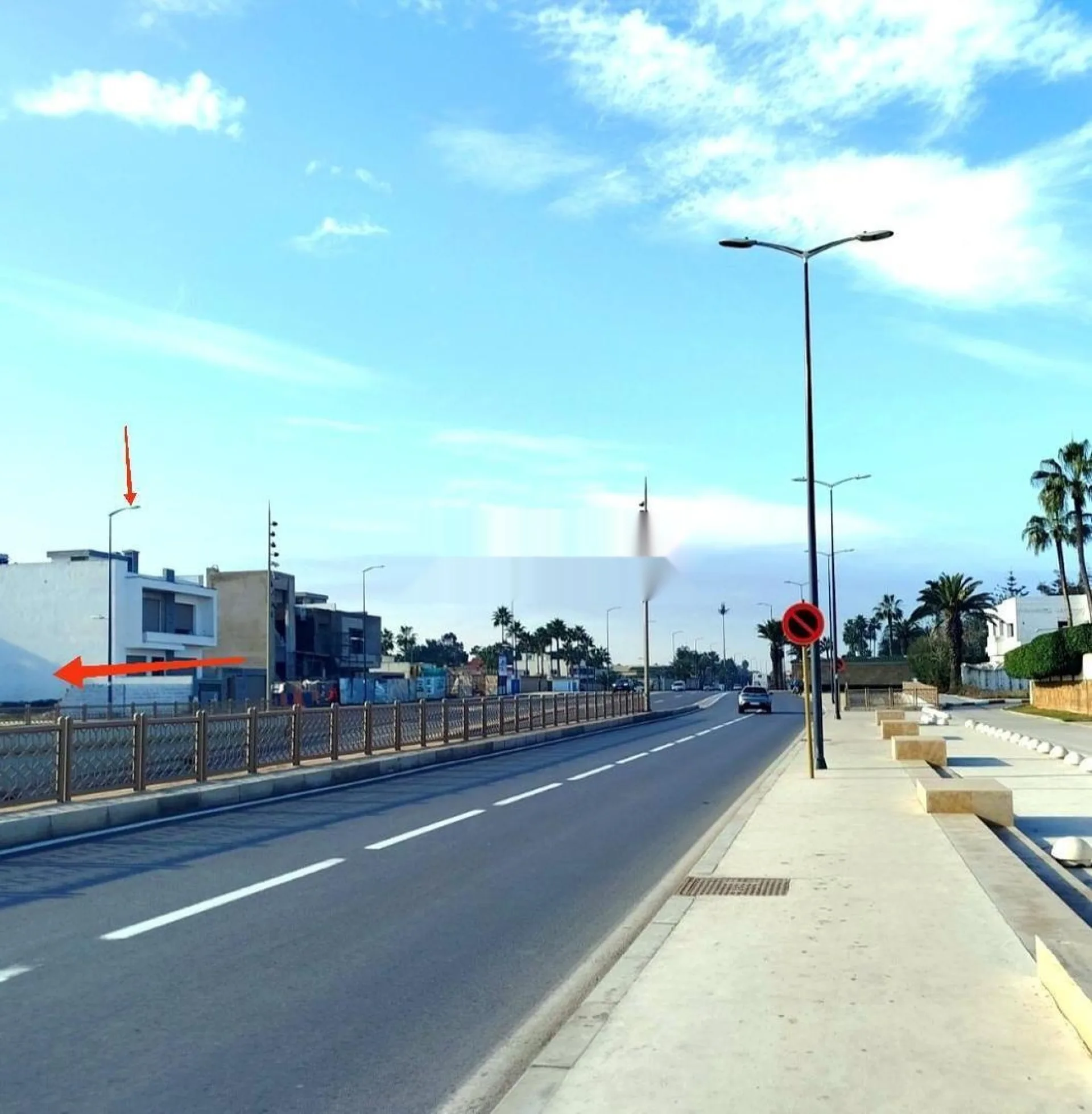 Terrain de villa à Harhoura, Chouka, sur la rue principale