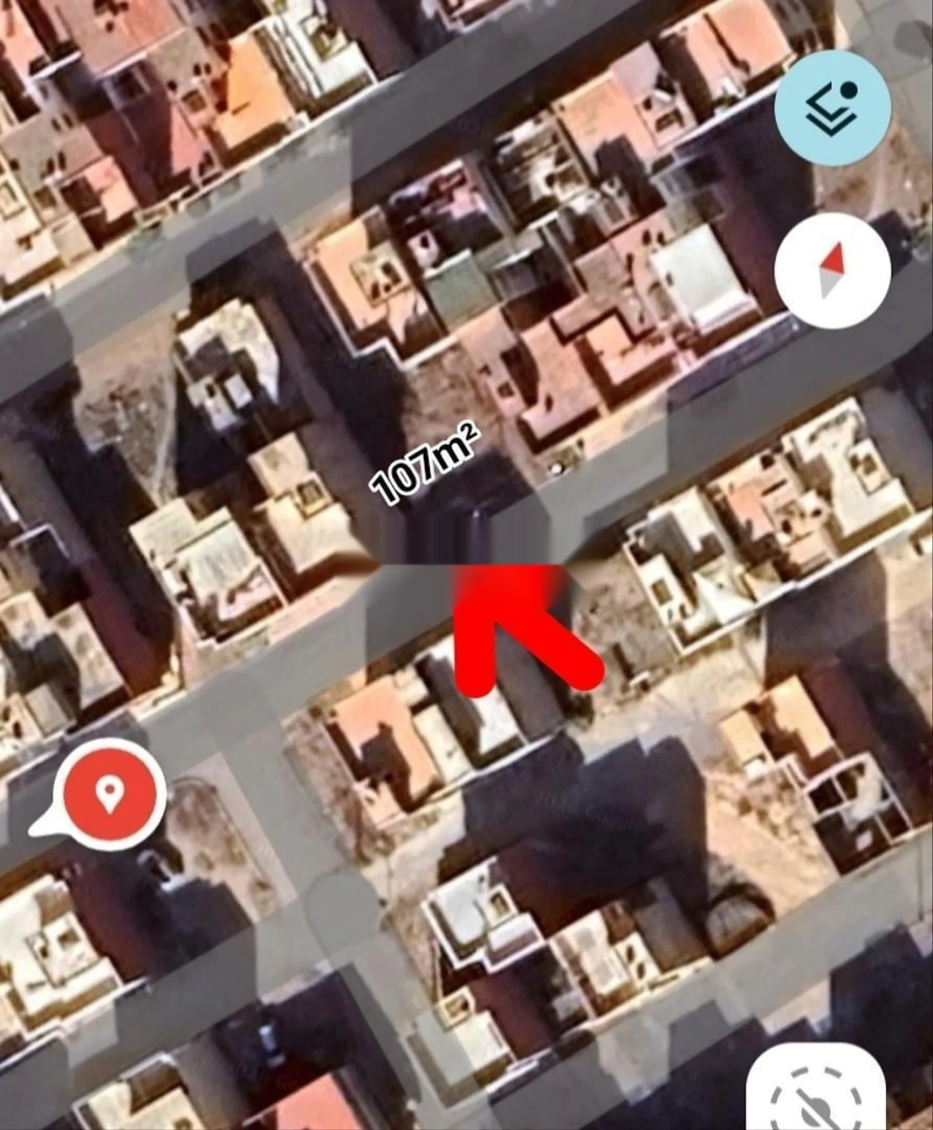 Terrain 107m/R2 à vendre à Wifak Temara