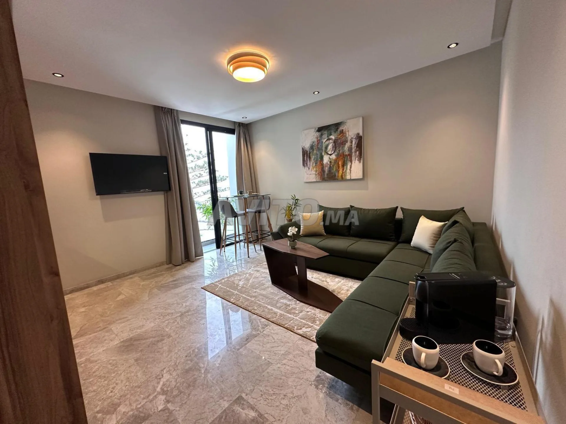 Studio cosy 42 m² à Palmier Garage Clim