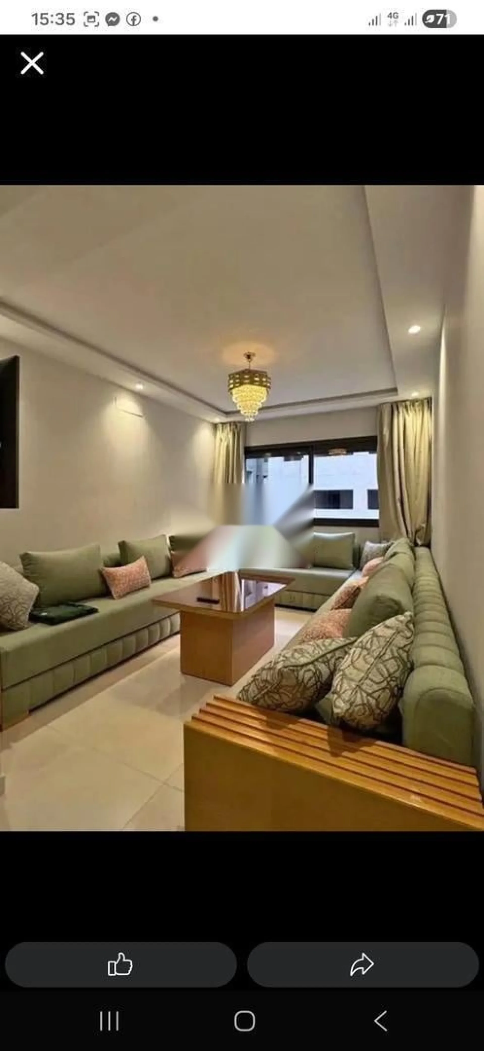 Bel appartement meublé à louer à la journée pour les familles