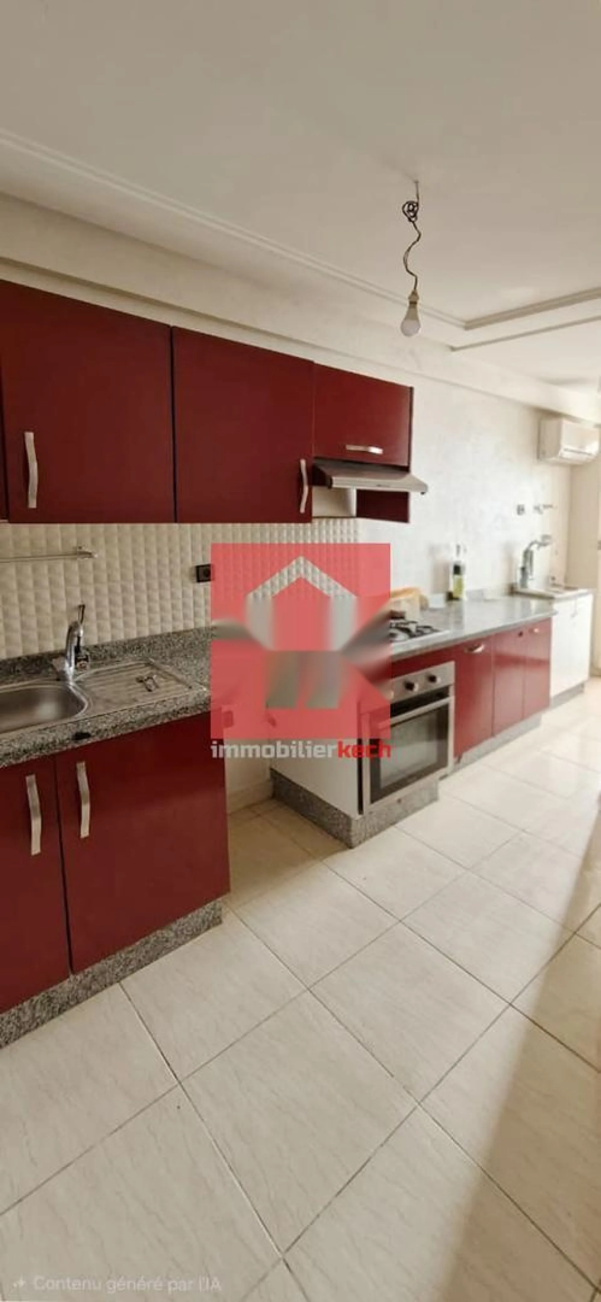 Appartement 3 chambres avec balcon à Hay El Azhar