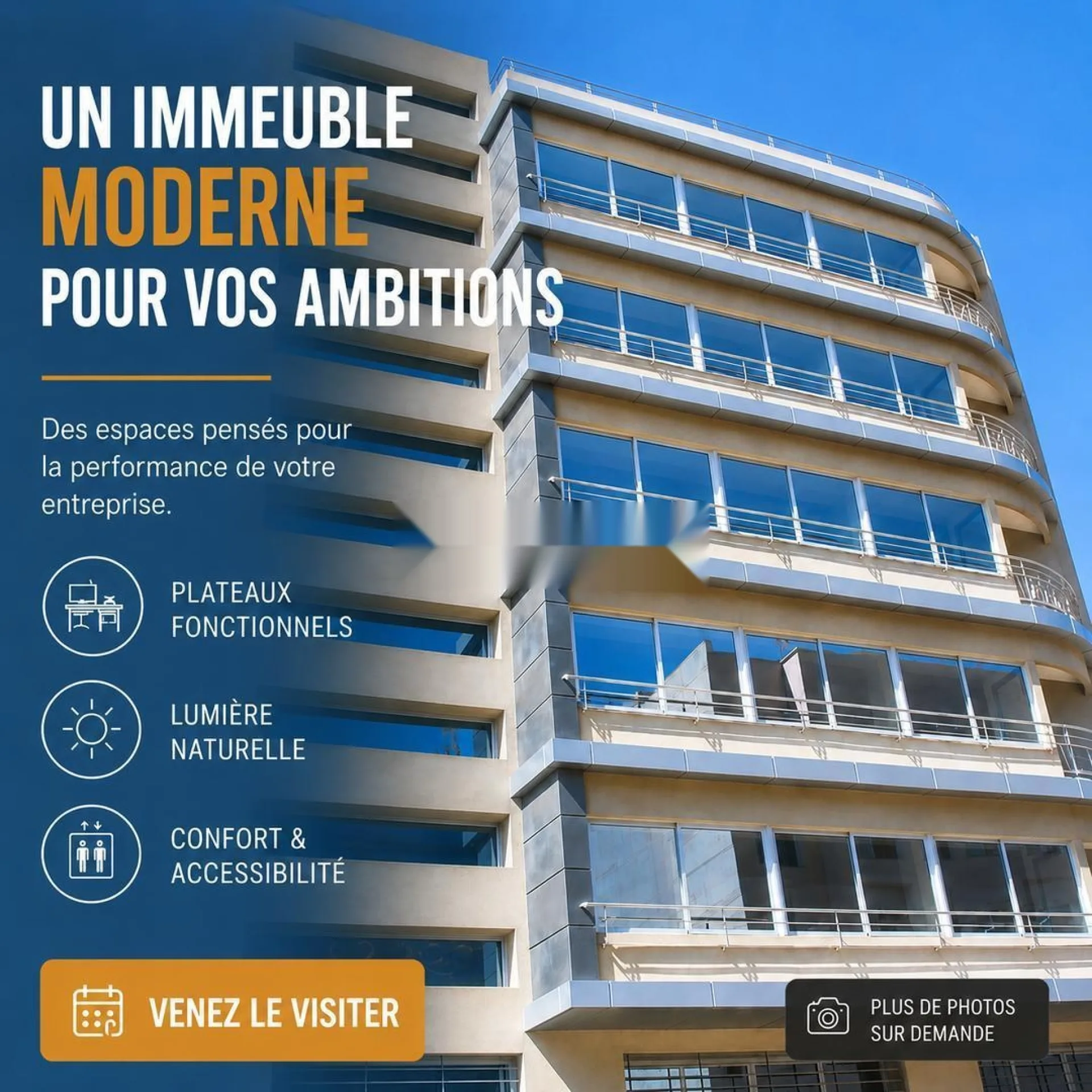 Immeuble de bureaux 3374 m² à vendre - Hay Hassani