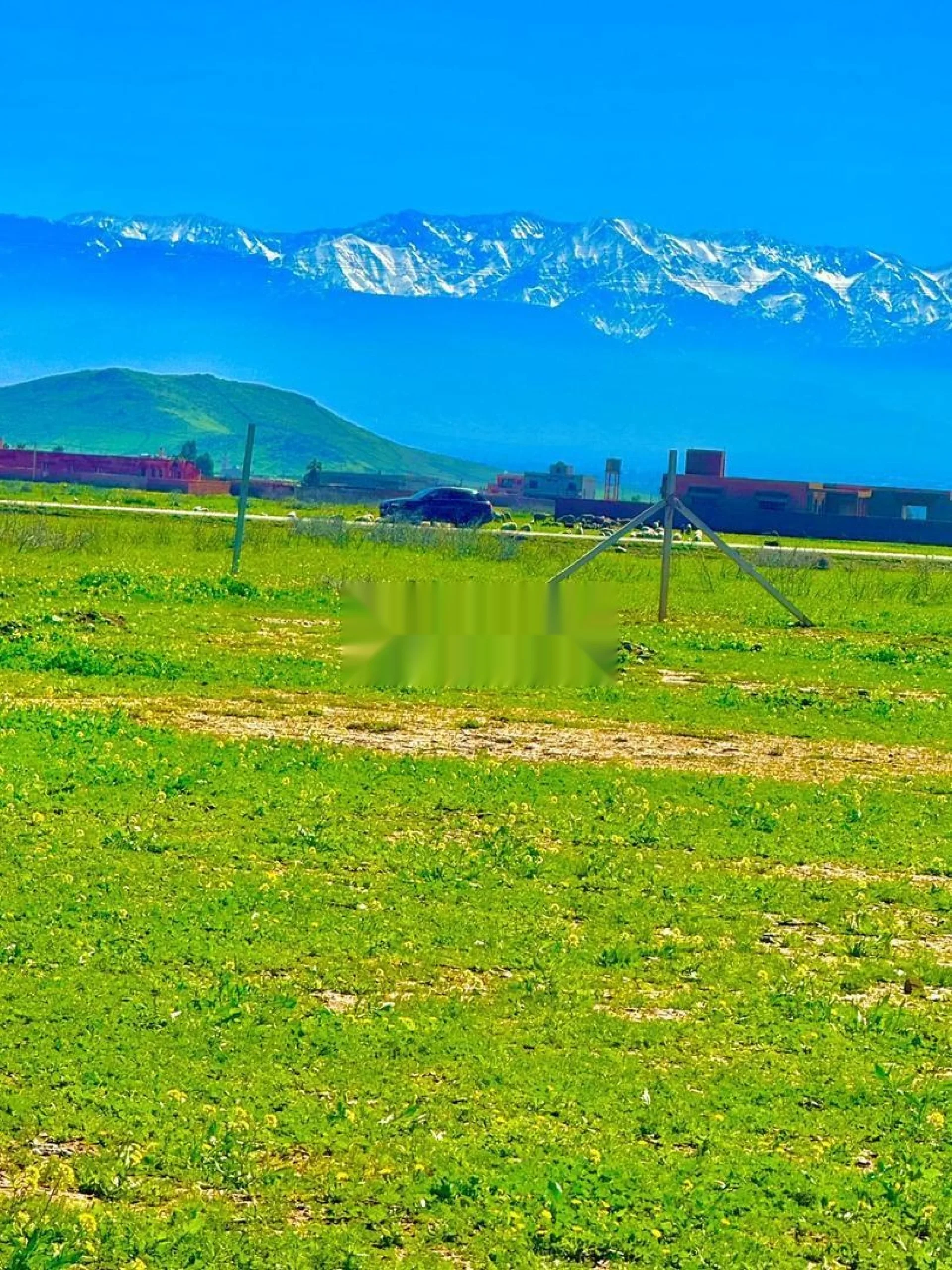 Terrain vue d'exception Marrakech rte de Bourrous