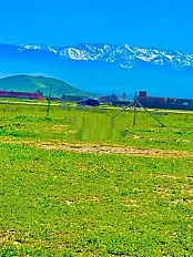 Terrain vue d'exception Marrakech rte de Bourrous