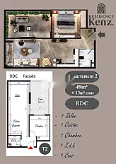 Appartement à vendre 62 m²
