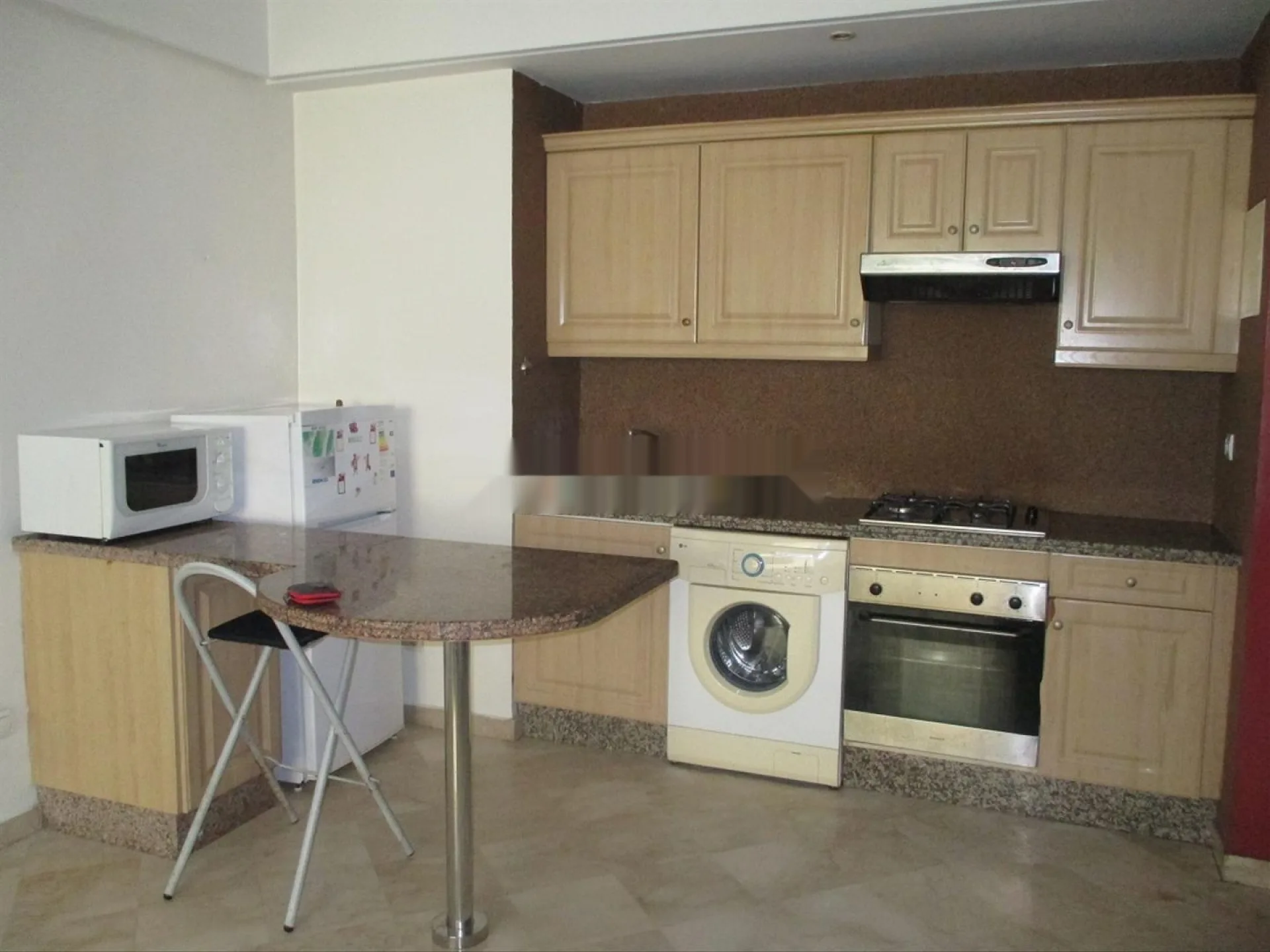 Studio meublé 50m2 à Q. Mers Sultan 2pa Tram