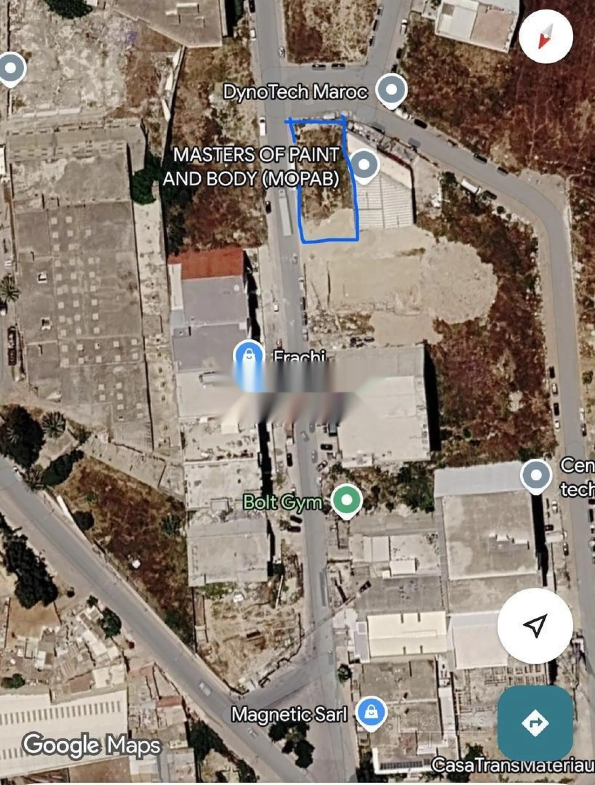 Terrains 512 m² zone industrielle Sidi Maarof