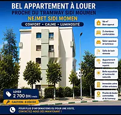 Appartement 65 m² rénové, lumineux, 2 min du tramway